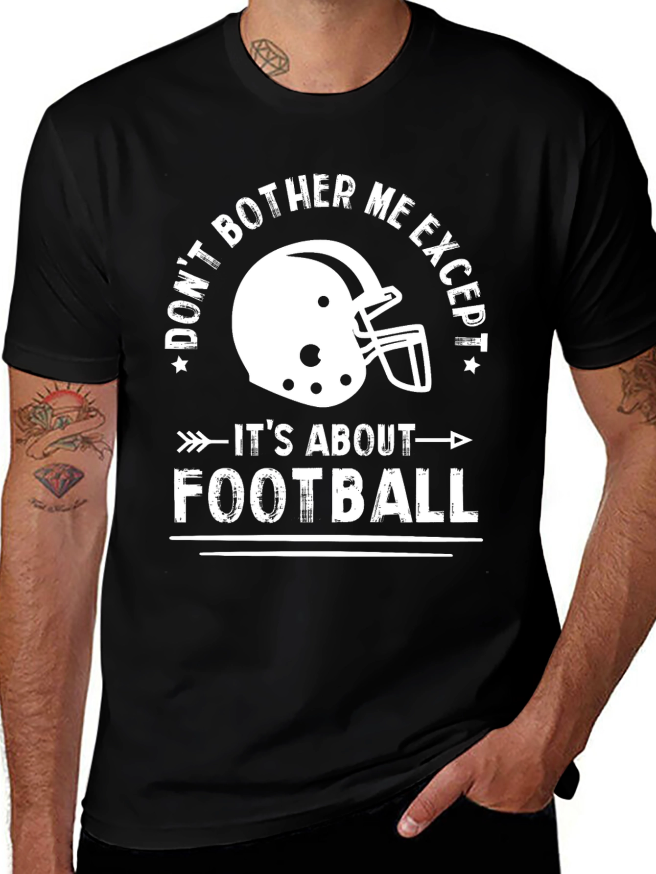 Dont Bother Me Football Graphic Tee