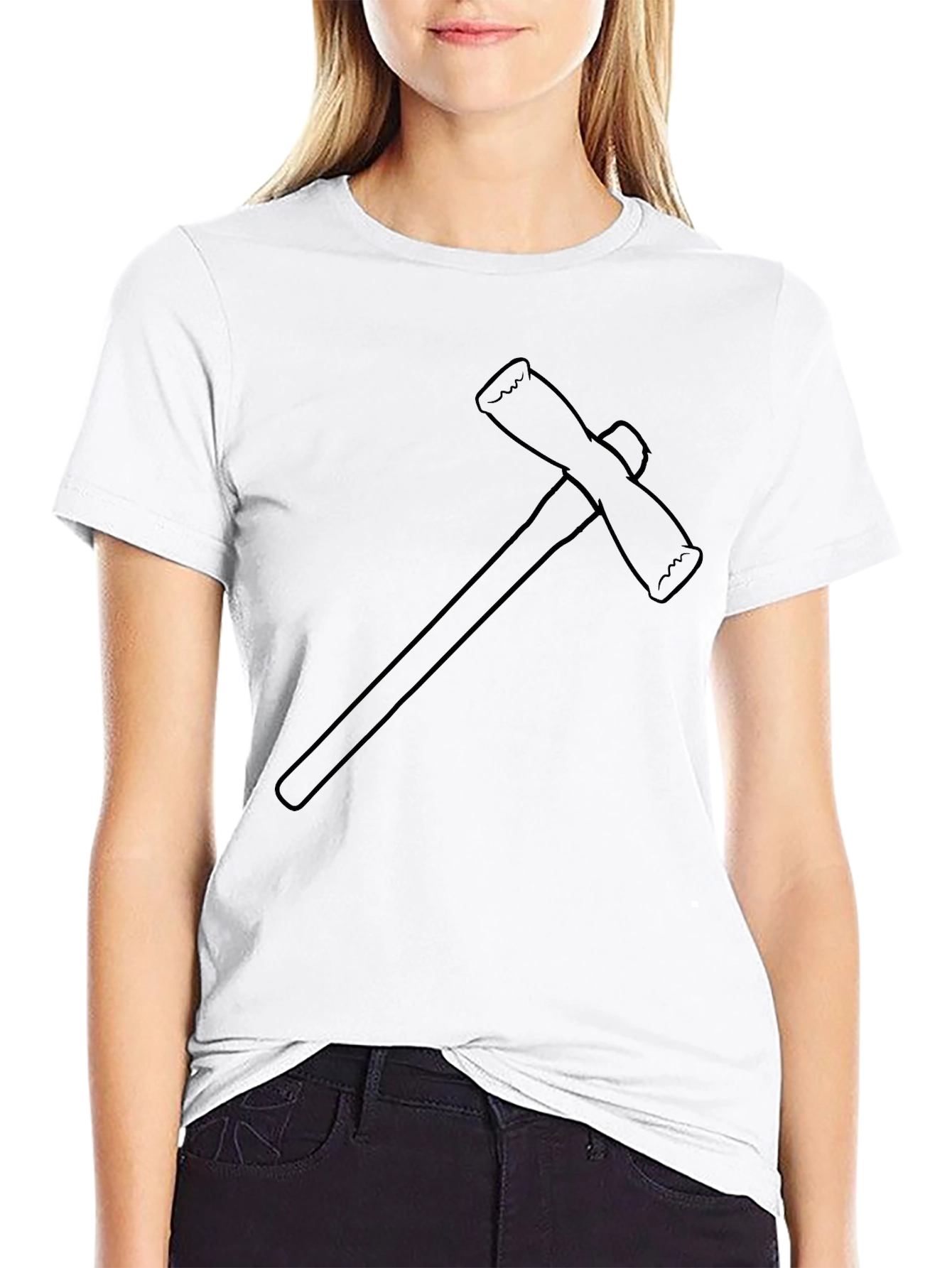 Axe Graphic Print Black T-Shirt