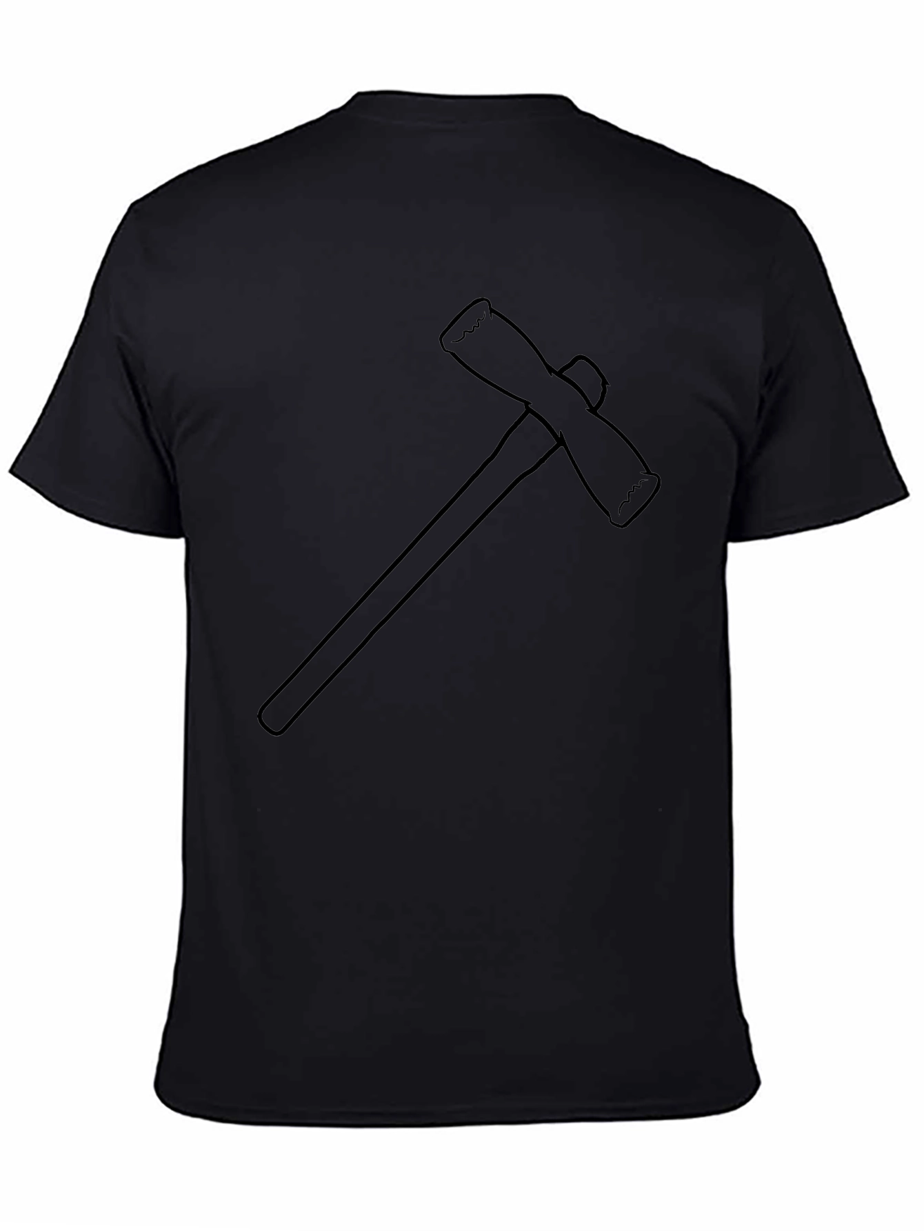 Axe Graphic Print Black T-Shirt