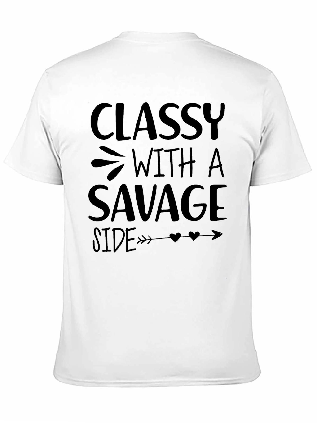 Classy with a Savage Side Black Graphic T-Shirt