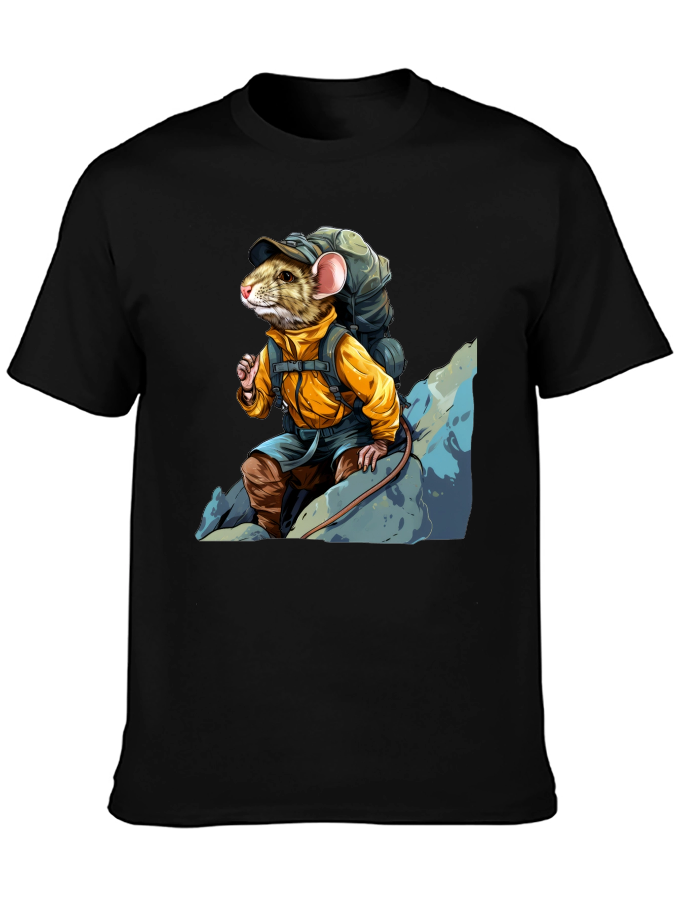 Hiking Rat Graphic Tee - Adventure Ready