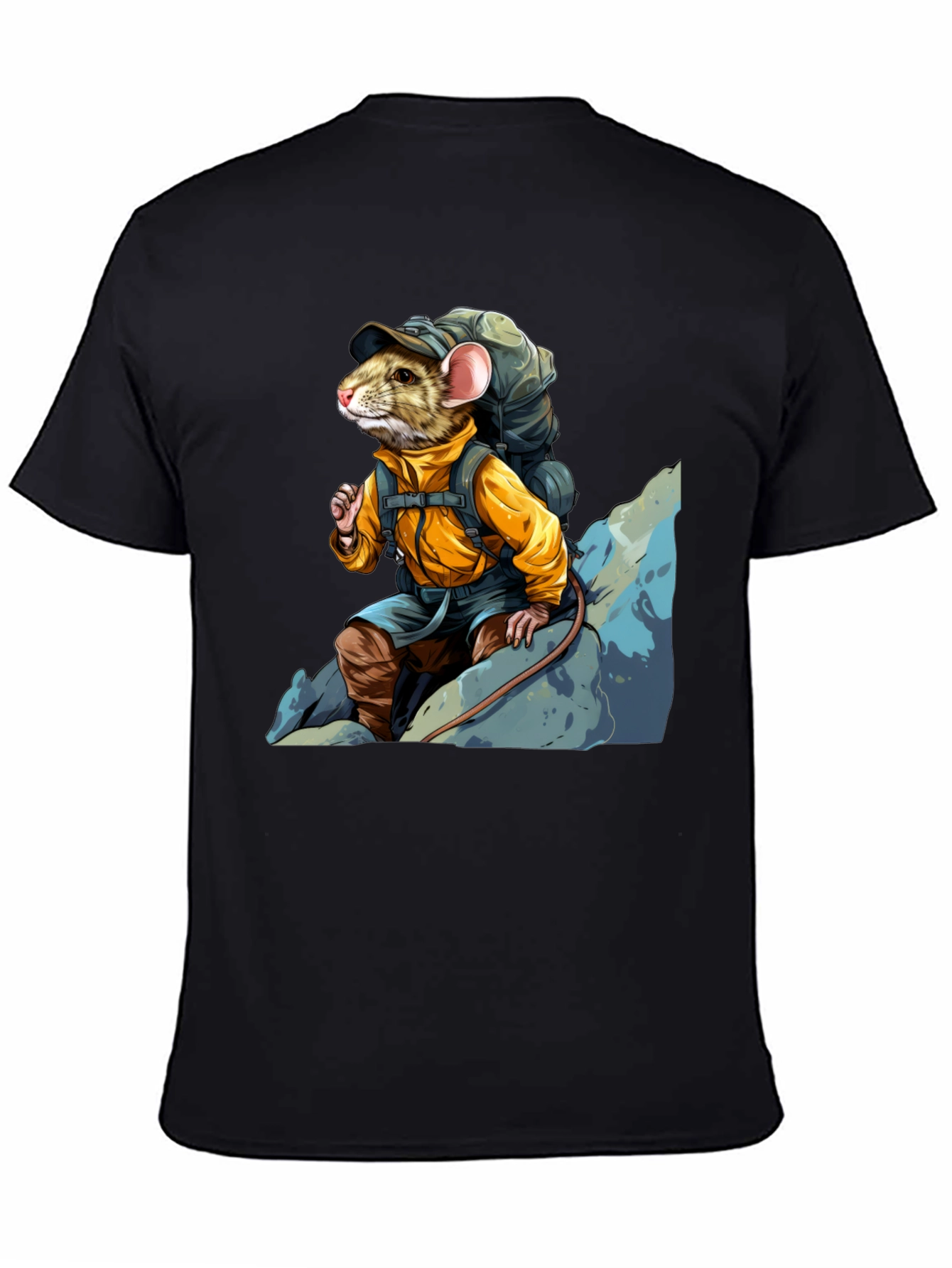 Hiking Rat Graphic Tee - Adventure Ready