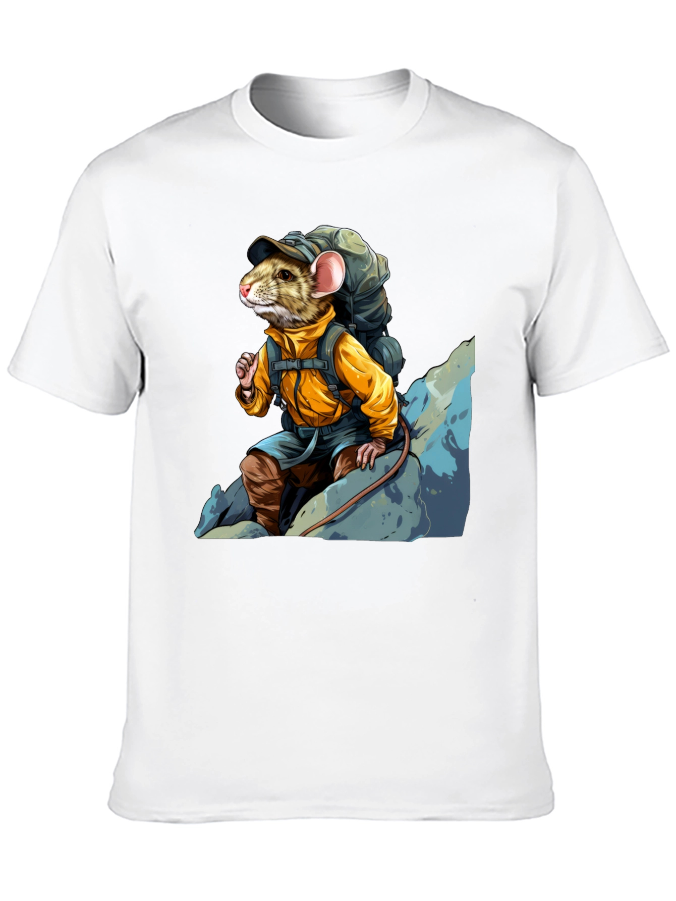 Hiking Rat Graphic Tee - Adventure Ready