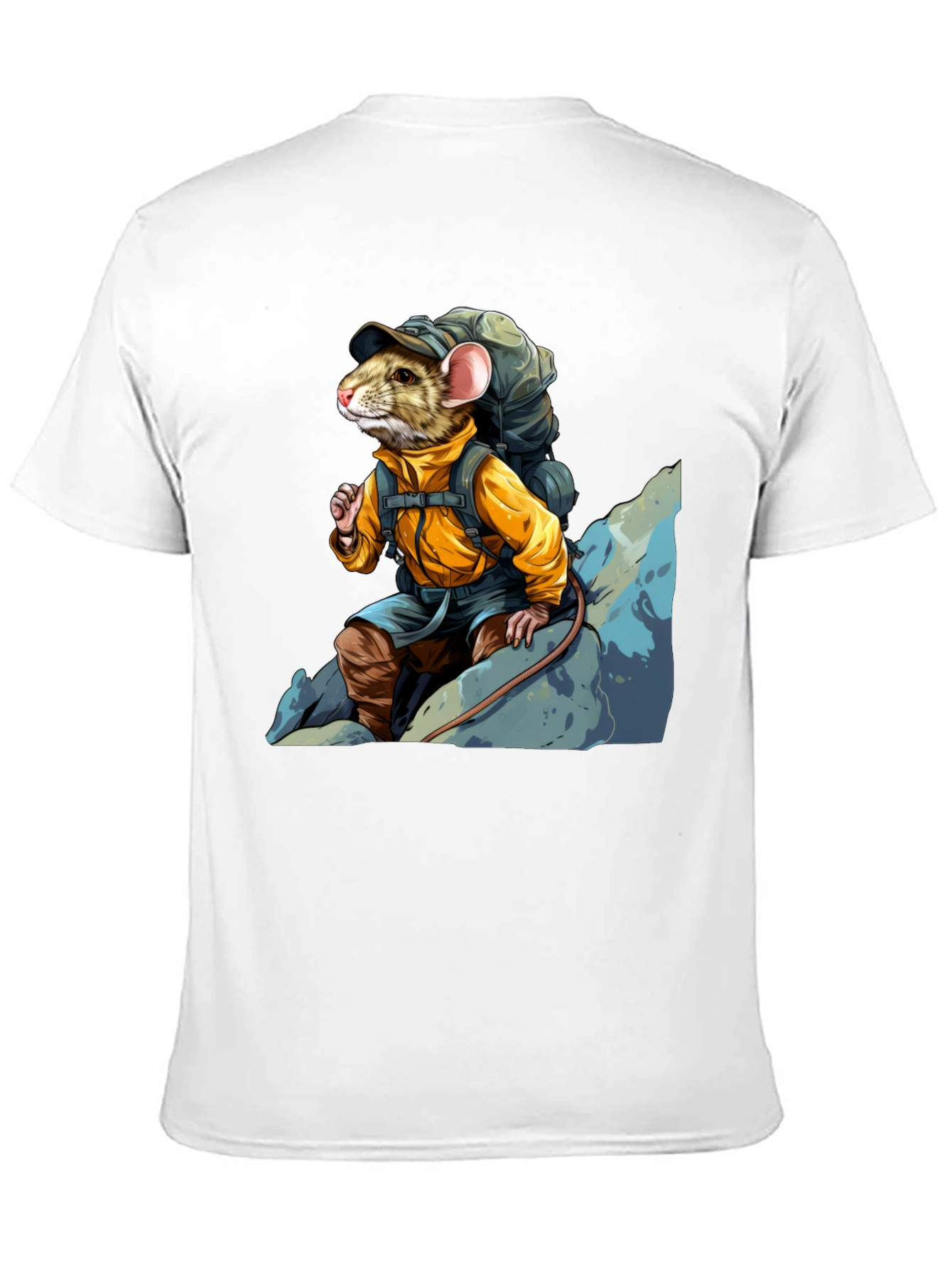 Hiking Rat Graphic Tee - Adventure Ready