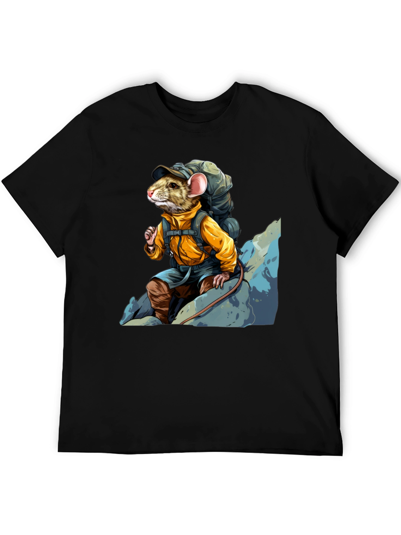Hiking Rat Graphic Tee - Adventure Ready