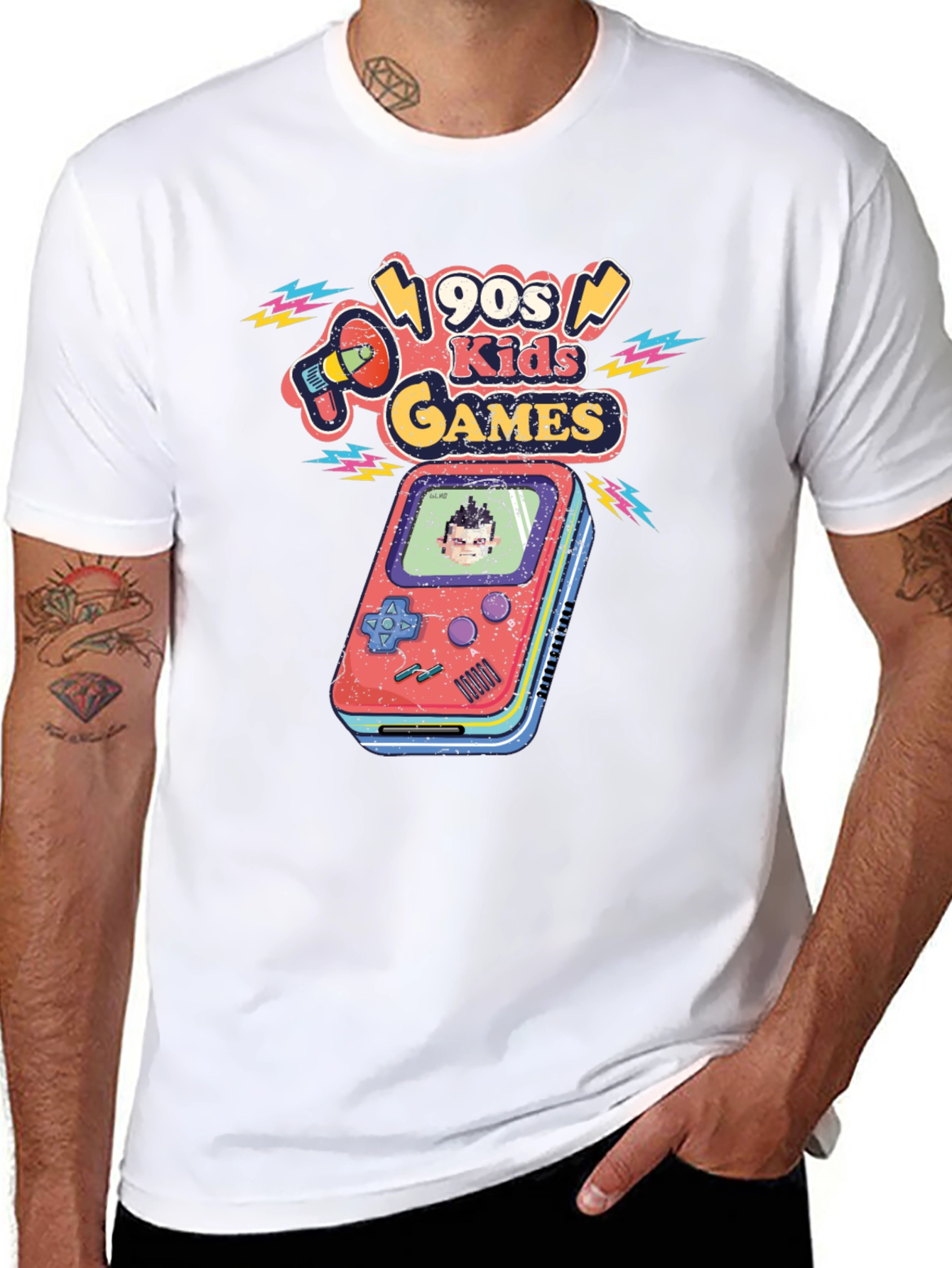 Retro 90s Kids Games Graphic Tee
