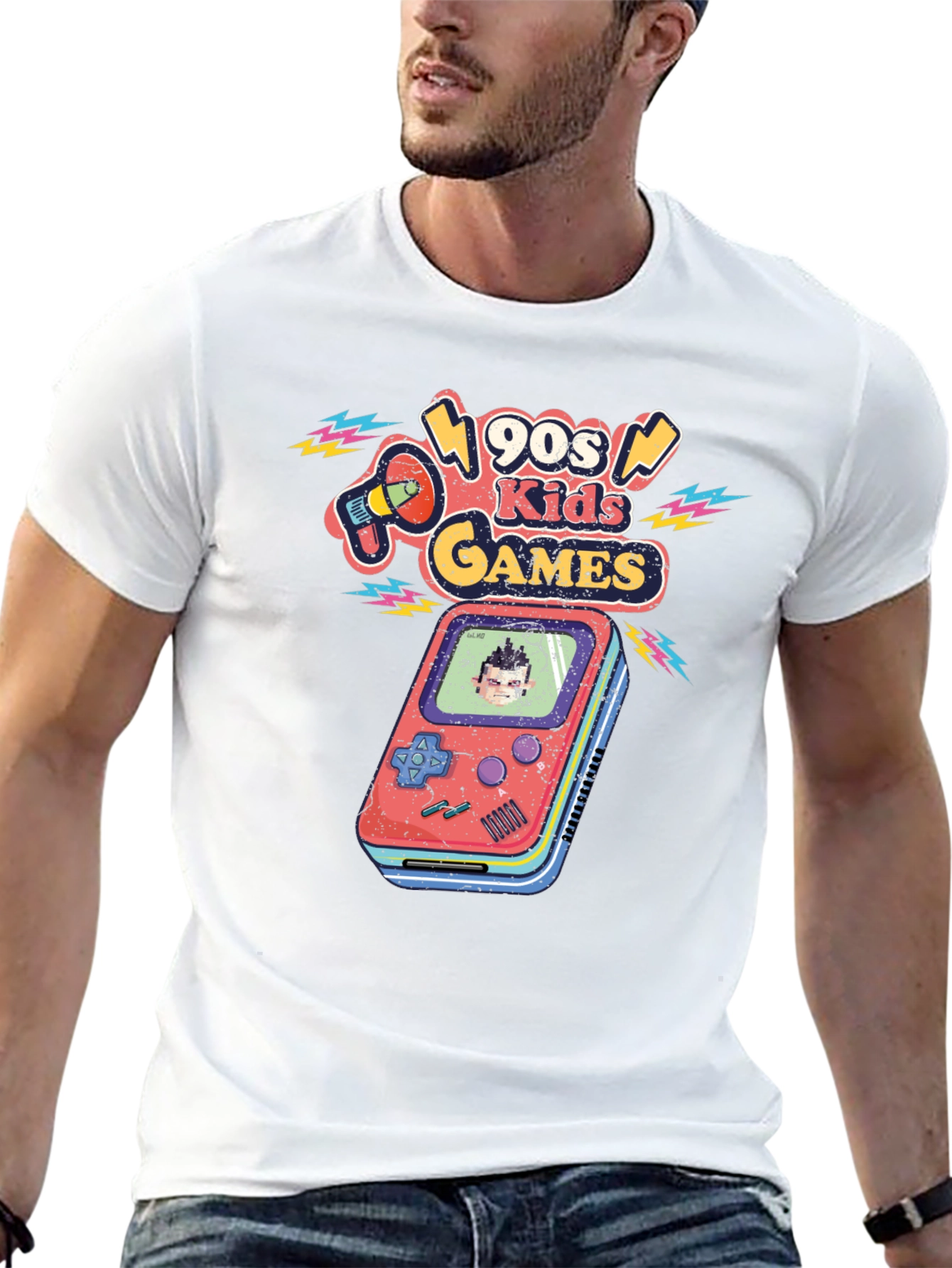 Retro 90s Kids Games Graphic Tee