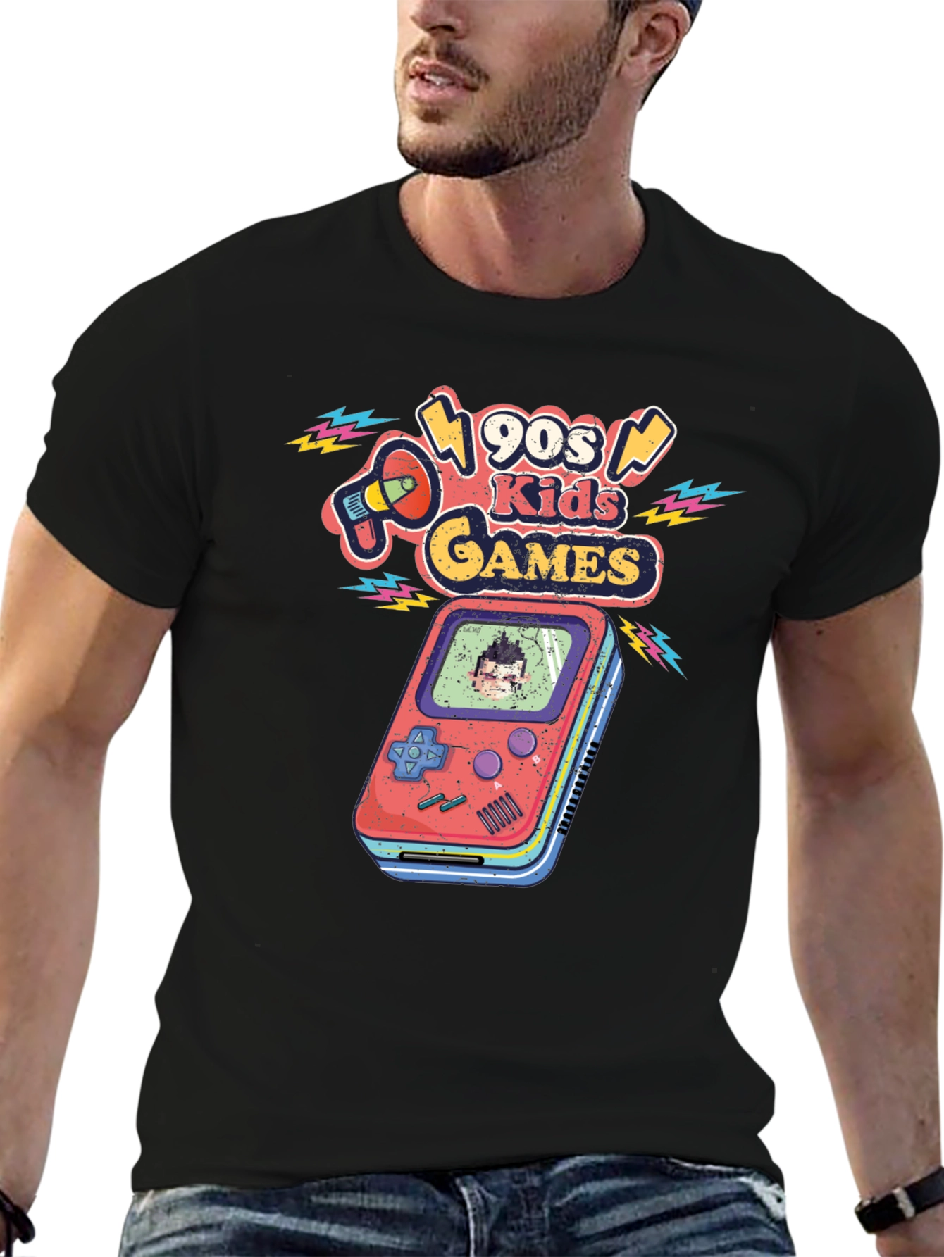 Retro 90s Kids Games Graphic Tee