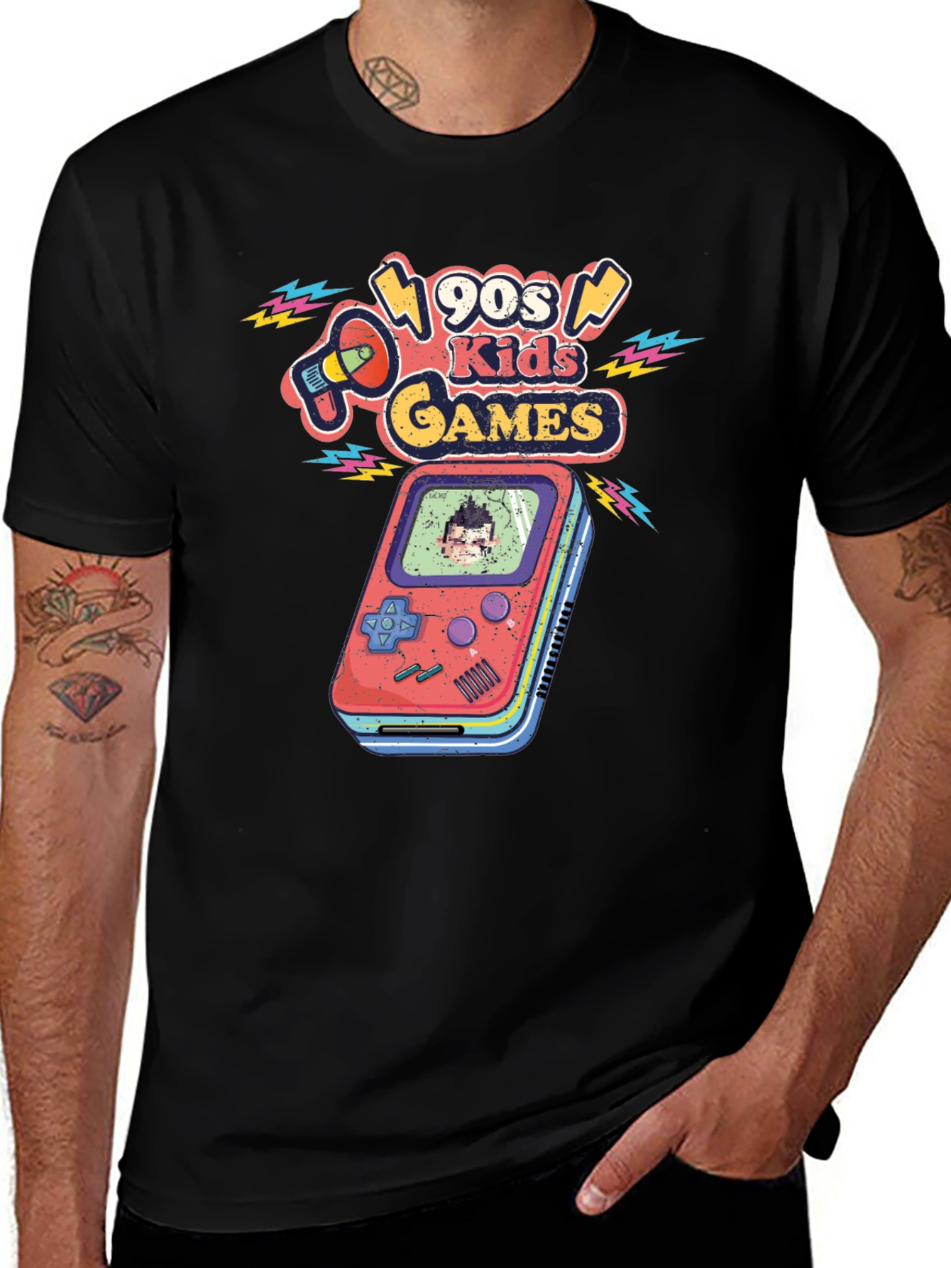 Retro 90s Kids Games Graphic Tee
