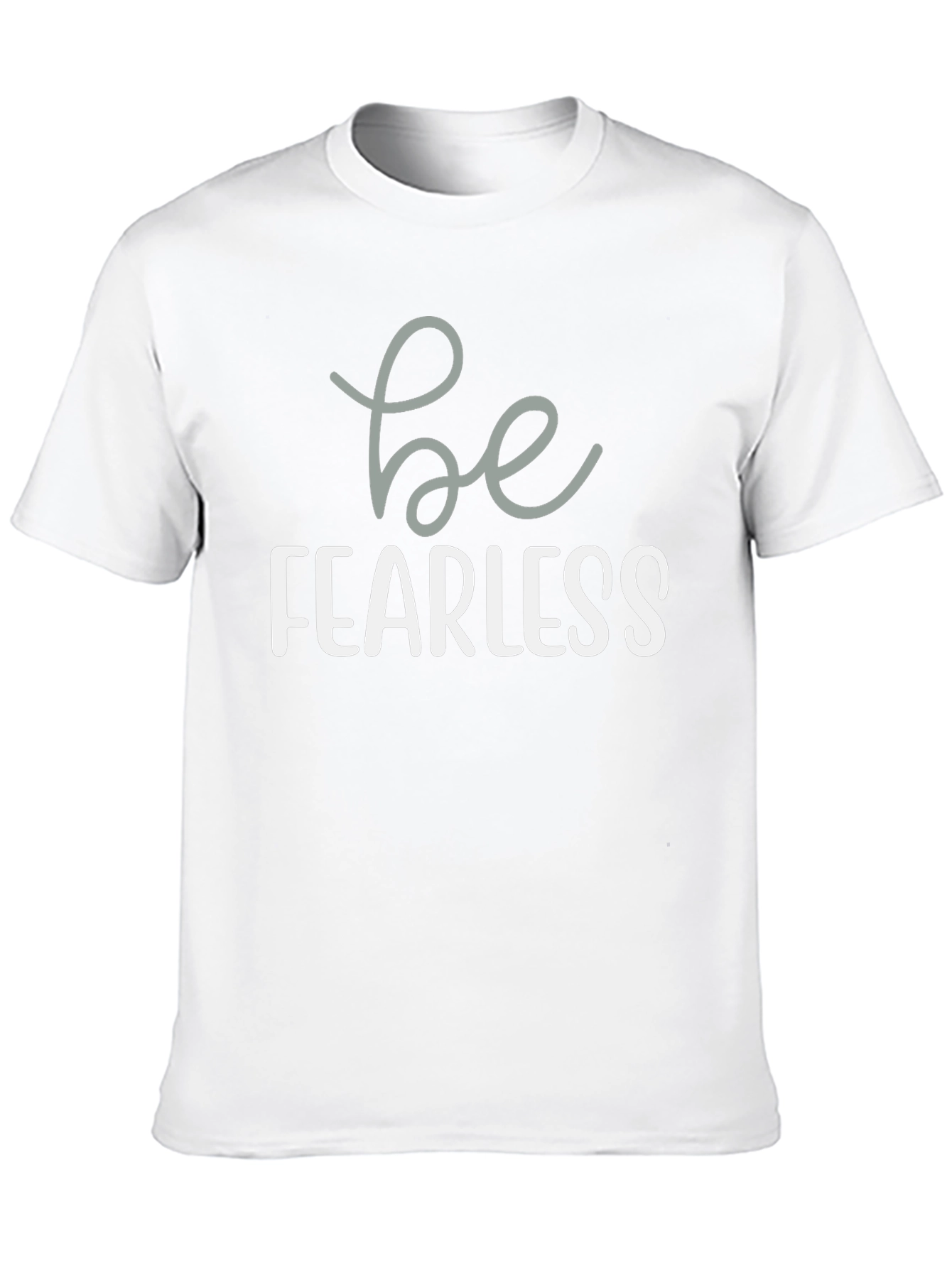 Be Fearless Graphic Tee - Mens Black Crewneck T-Shirt