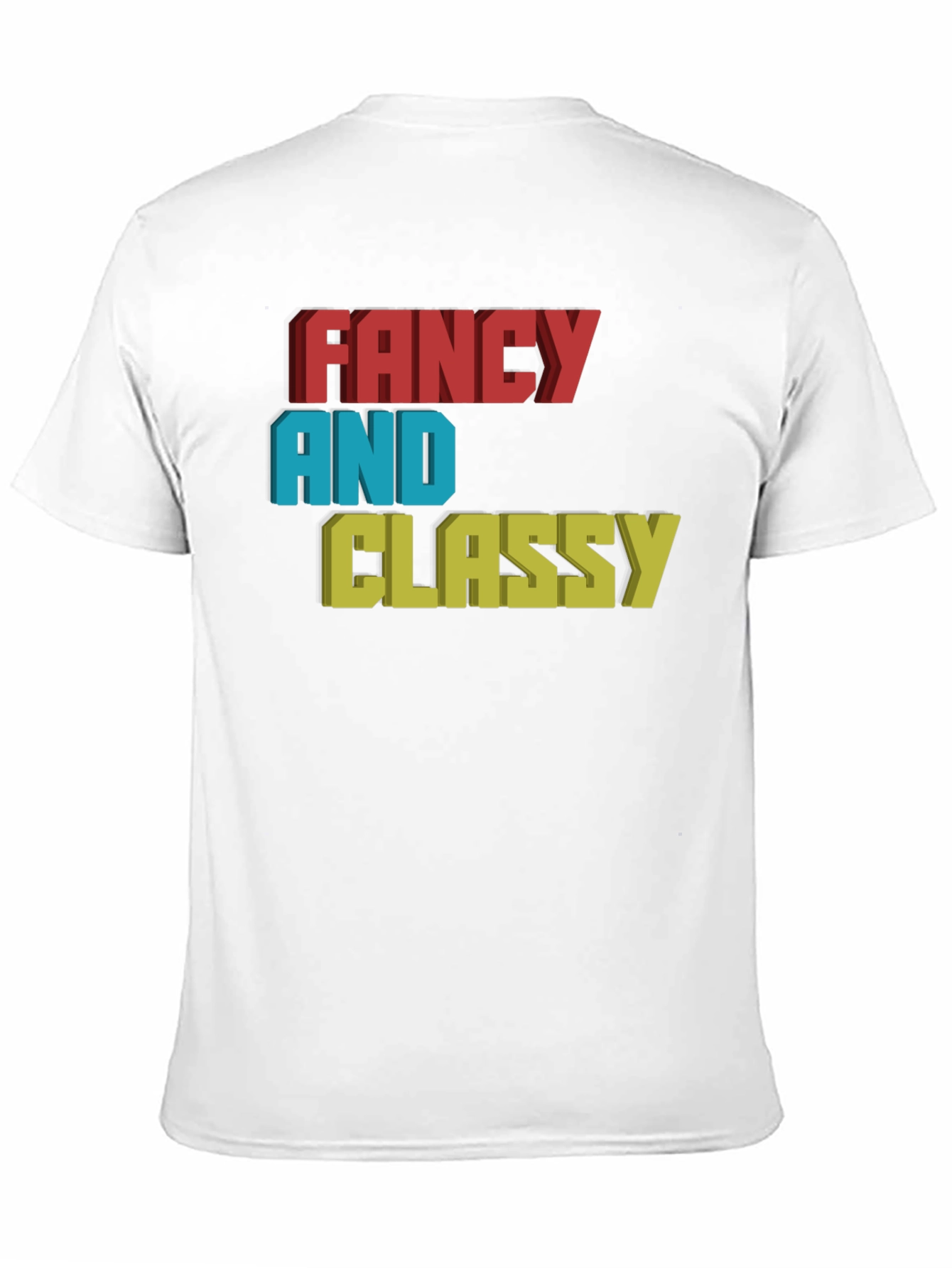 Fancy & Classy 3D Graphic Tee - Stylish Design