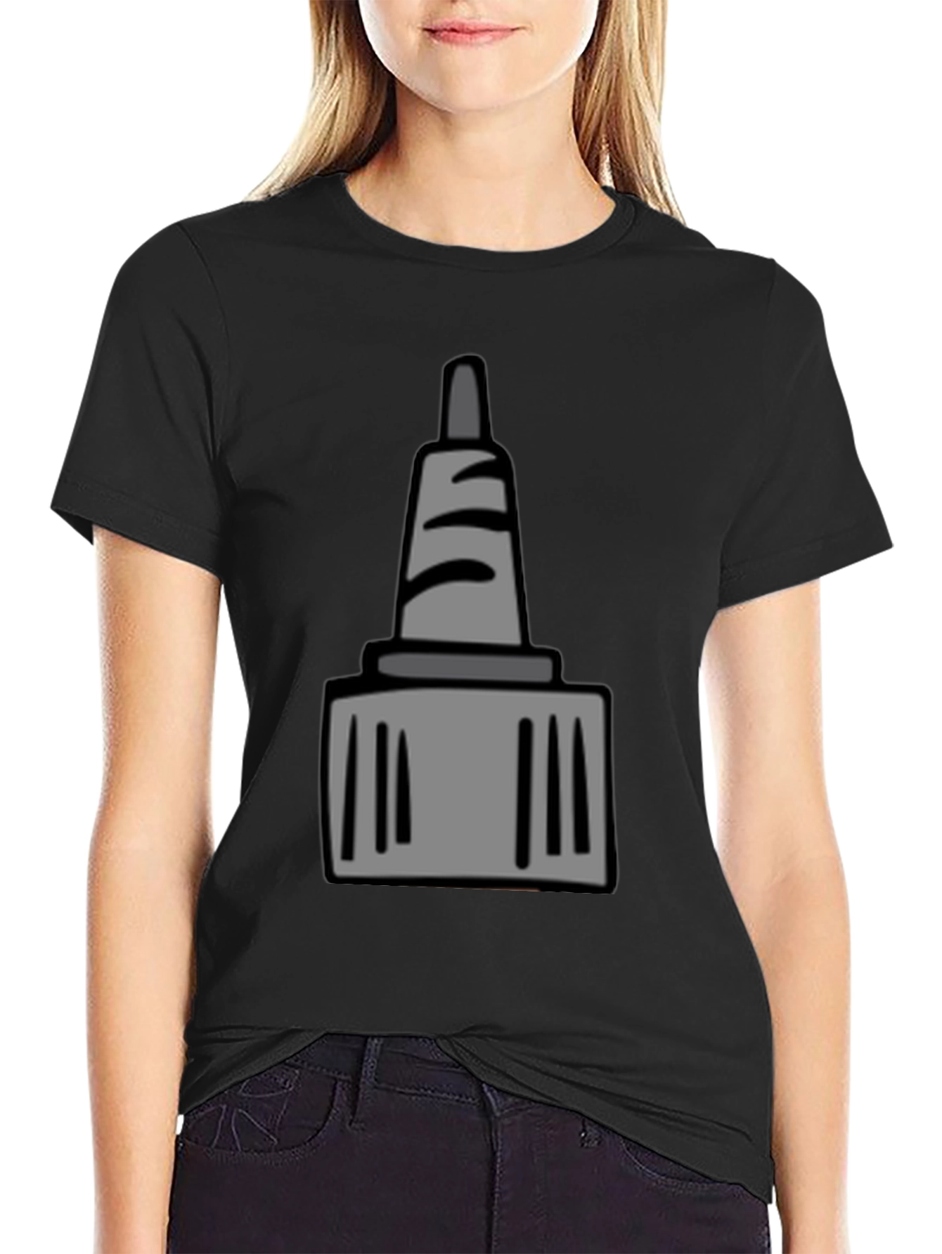 Traffic Cone Cartoon Graphic Tee
