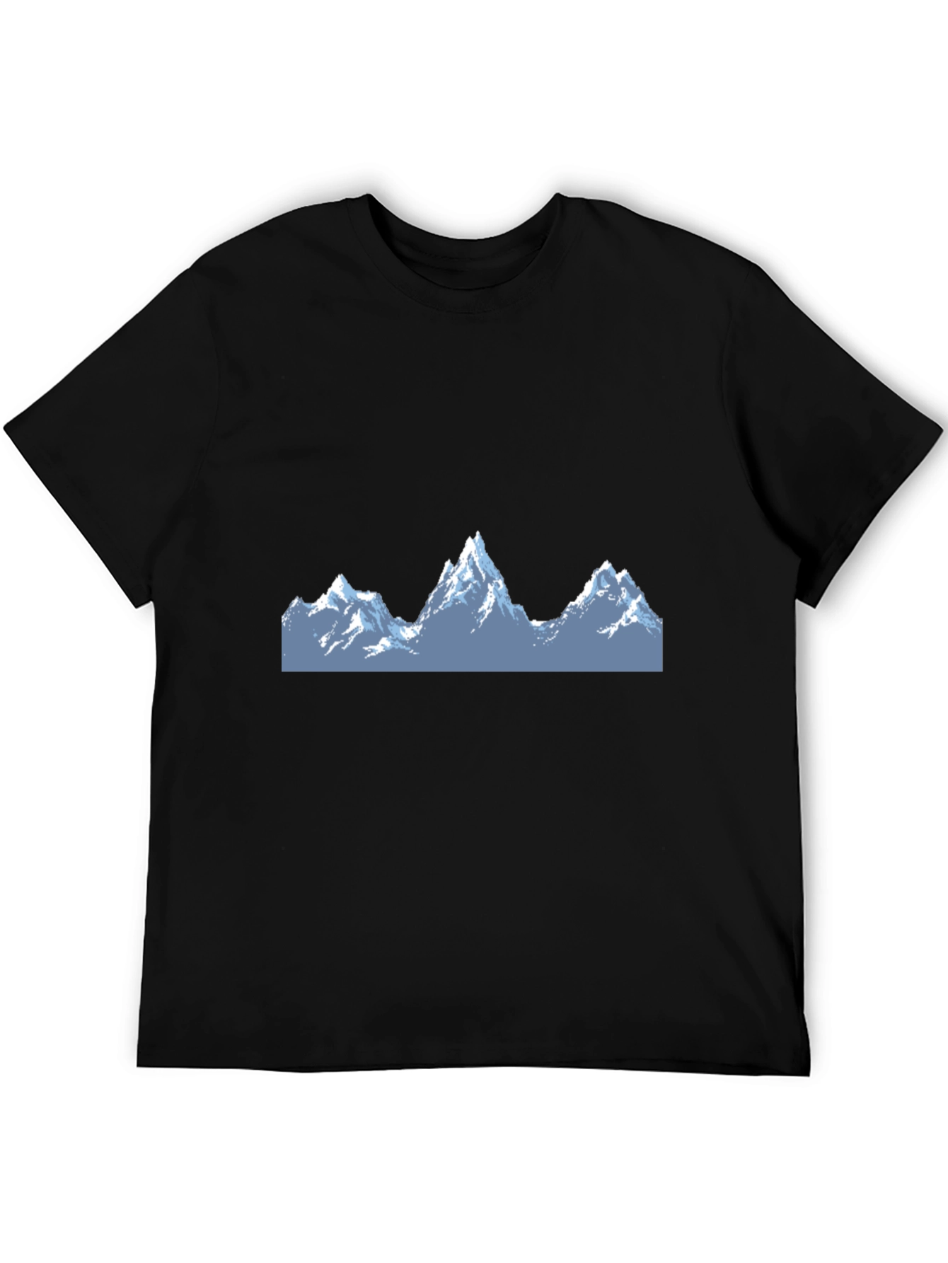 Mountain Peak Graphic Tee - Stylish Black T-Shirt