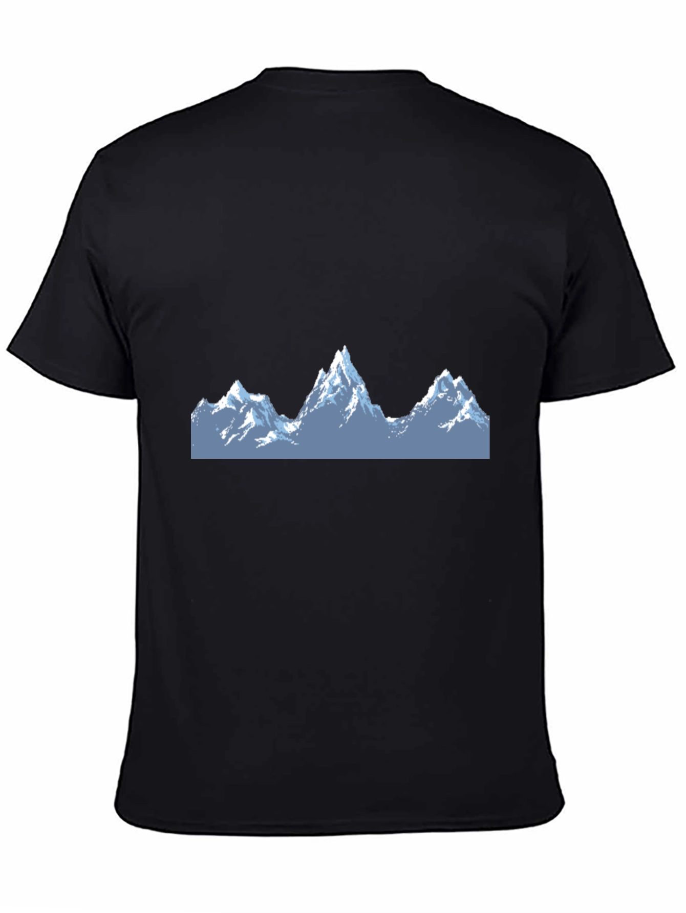 Mountain Peak Graphic Tee - Stylish Black T-Shirt