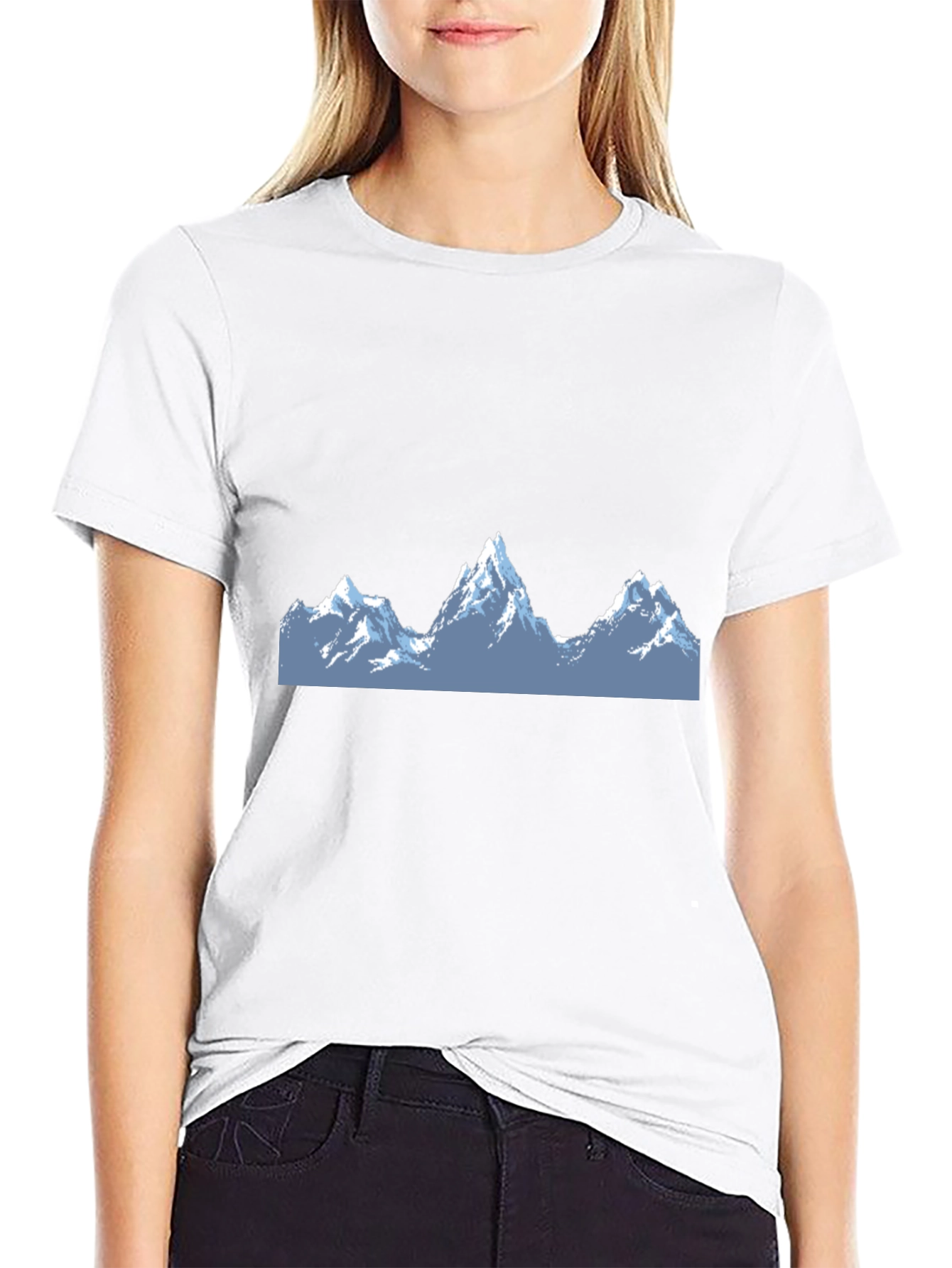 Mountain Peak Graphic Tee - Stylish Black T-Shirt