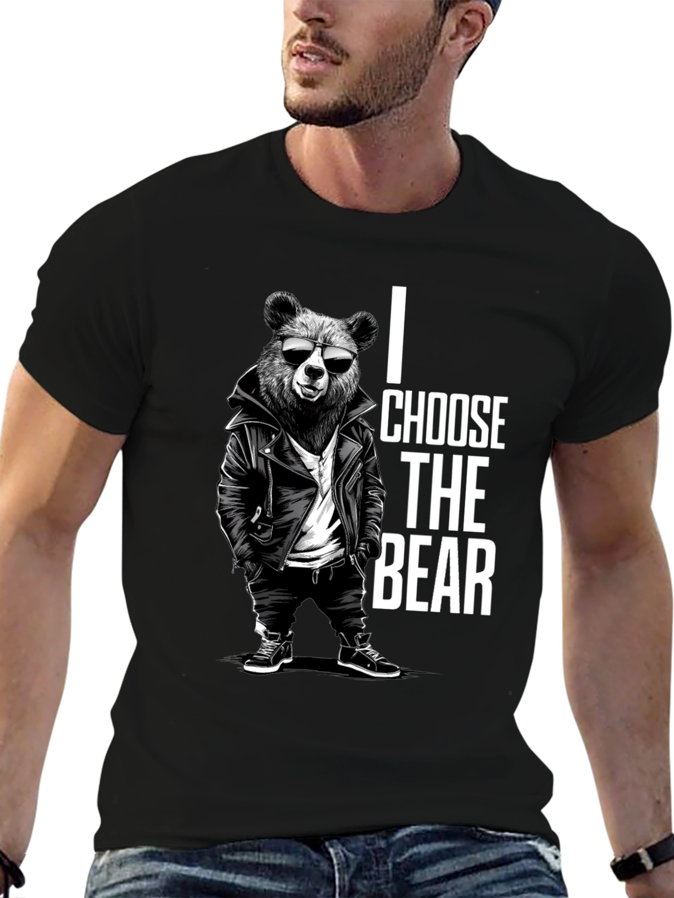 I Choose The Bear Graphic Tee