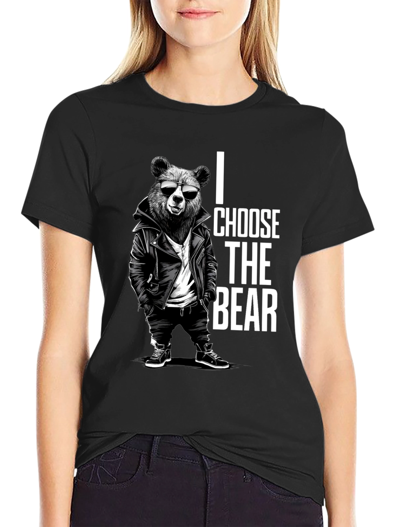 I Choose The Bear Graphic Tee