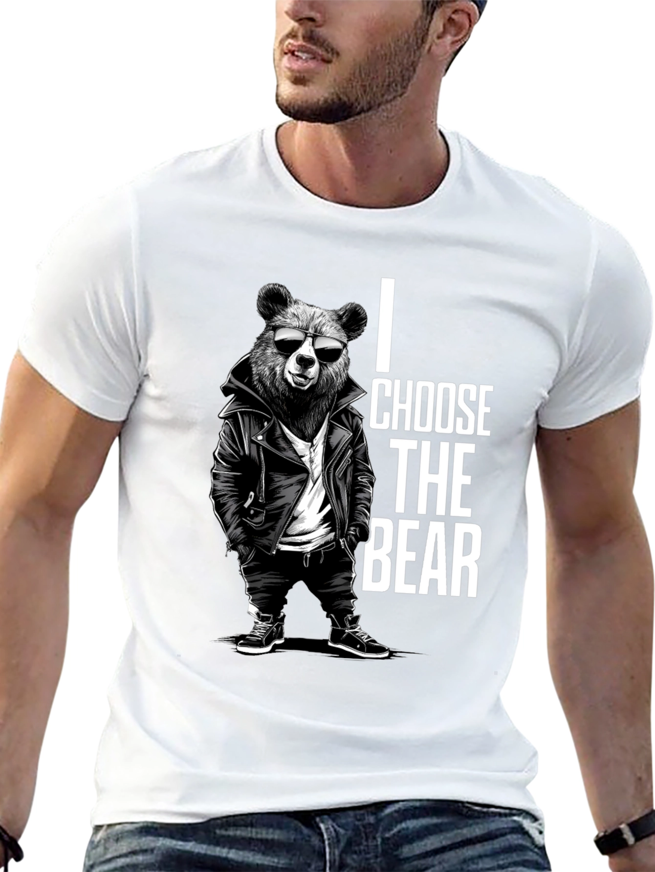 I Choose The Bear Graphic Tee
