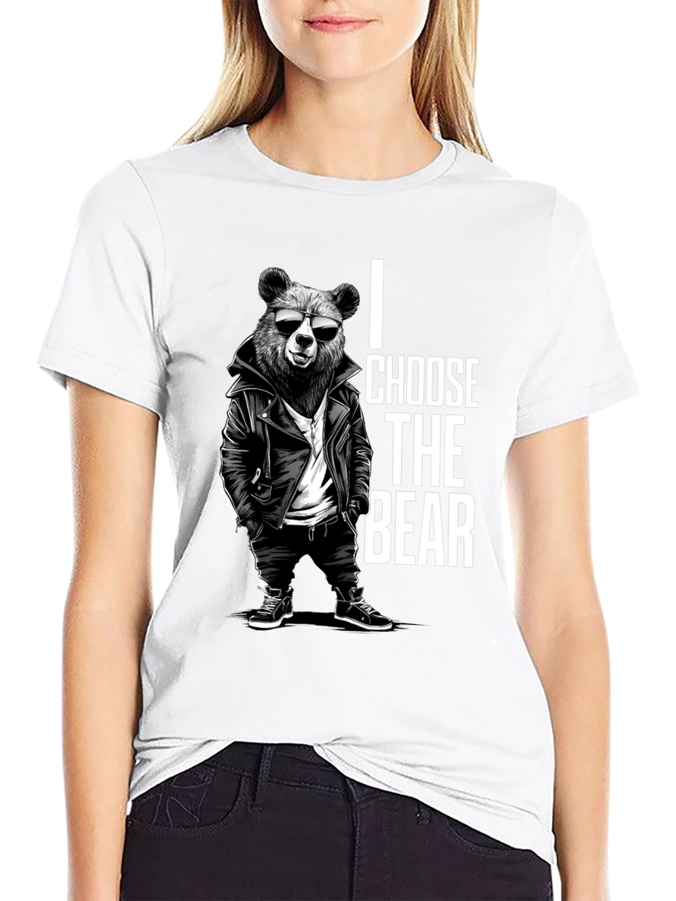 I Choose The Bear Graphic Tee