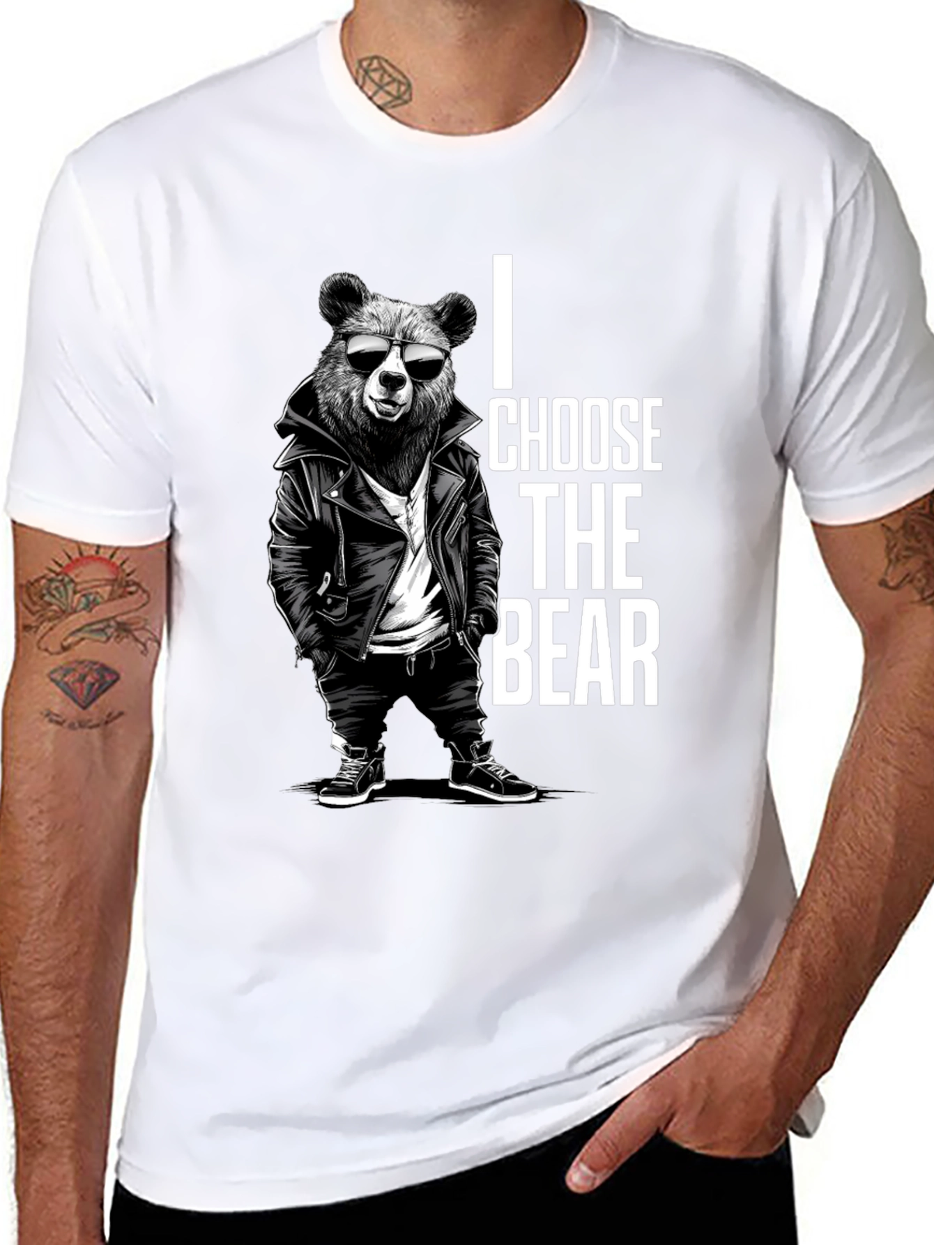I Choose The Bear Graphic Tee