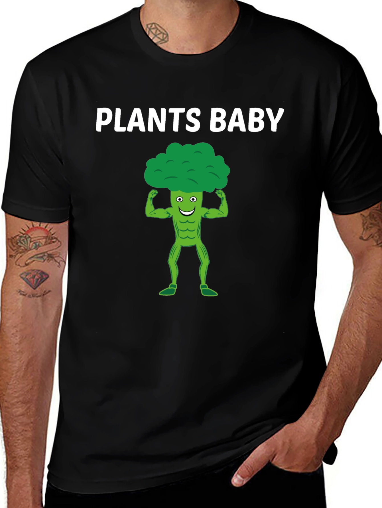 Plants Baby T-Shirt Broccoli Muscle