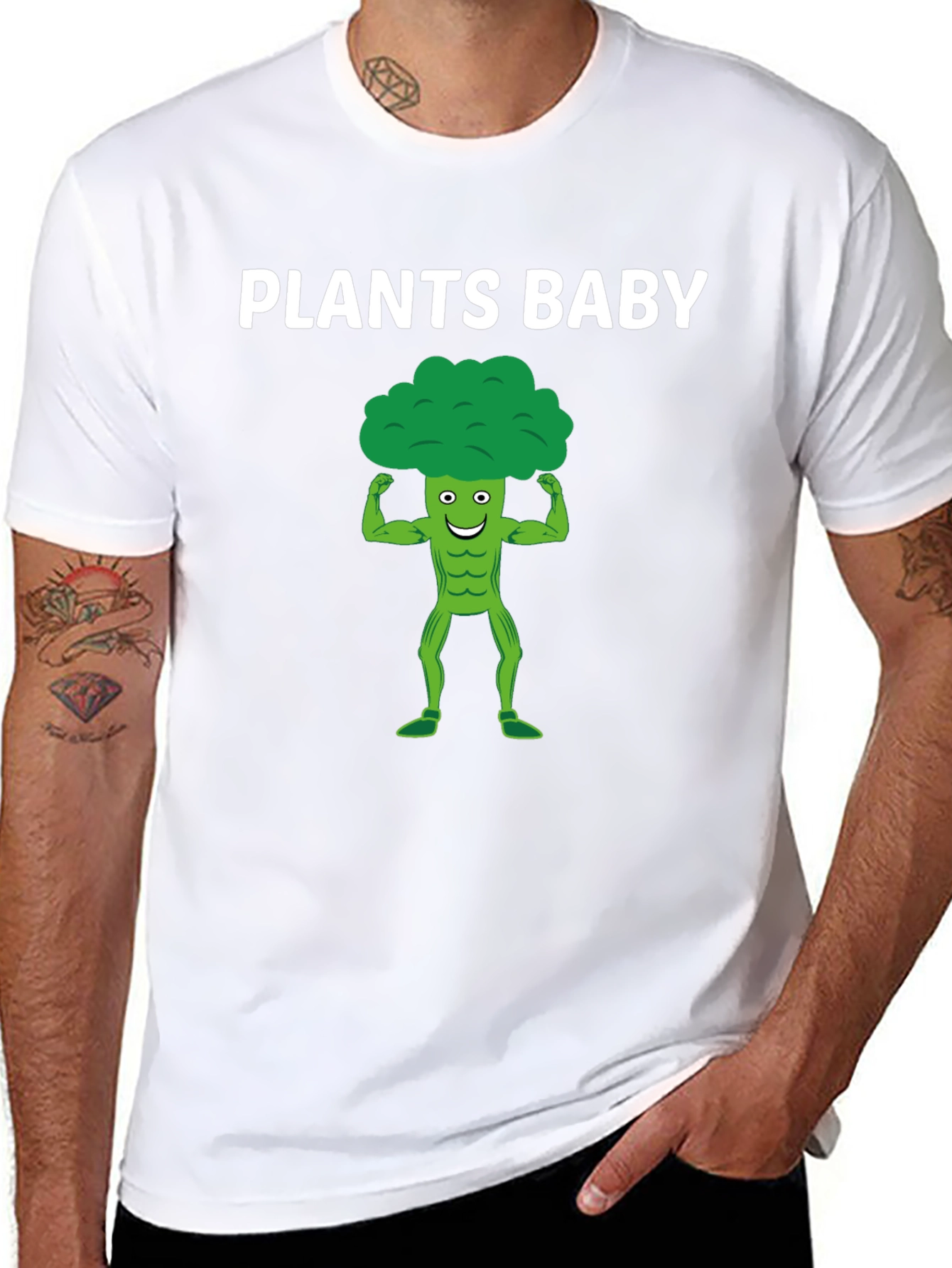 Plants Baby T-Shirt Broccoli Muscle