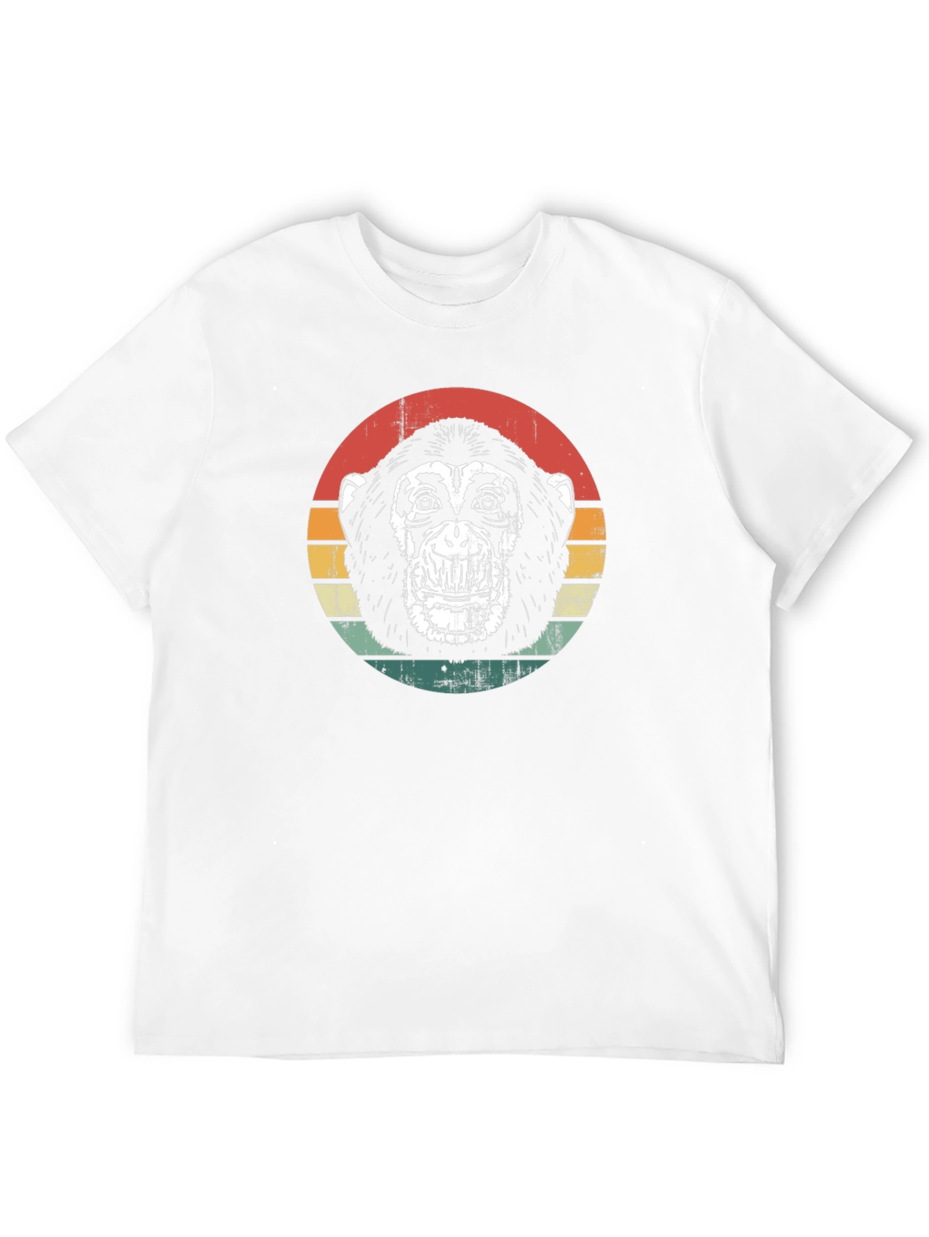 Retro Monkey Graphic Tee - Classic Black T-Shirt