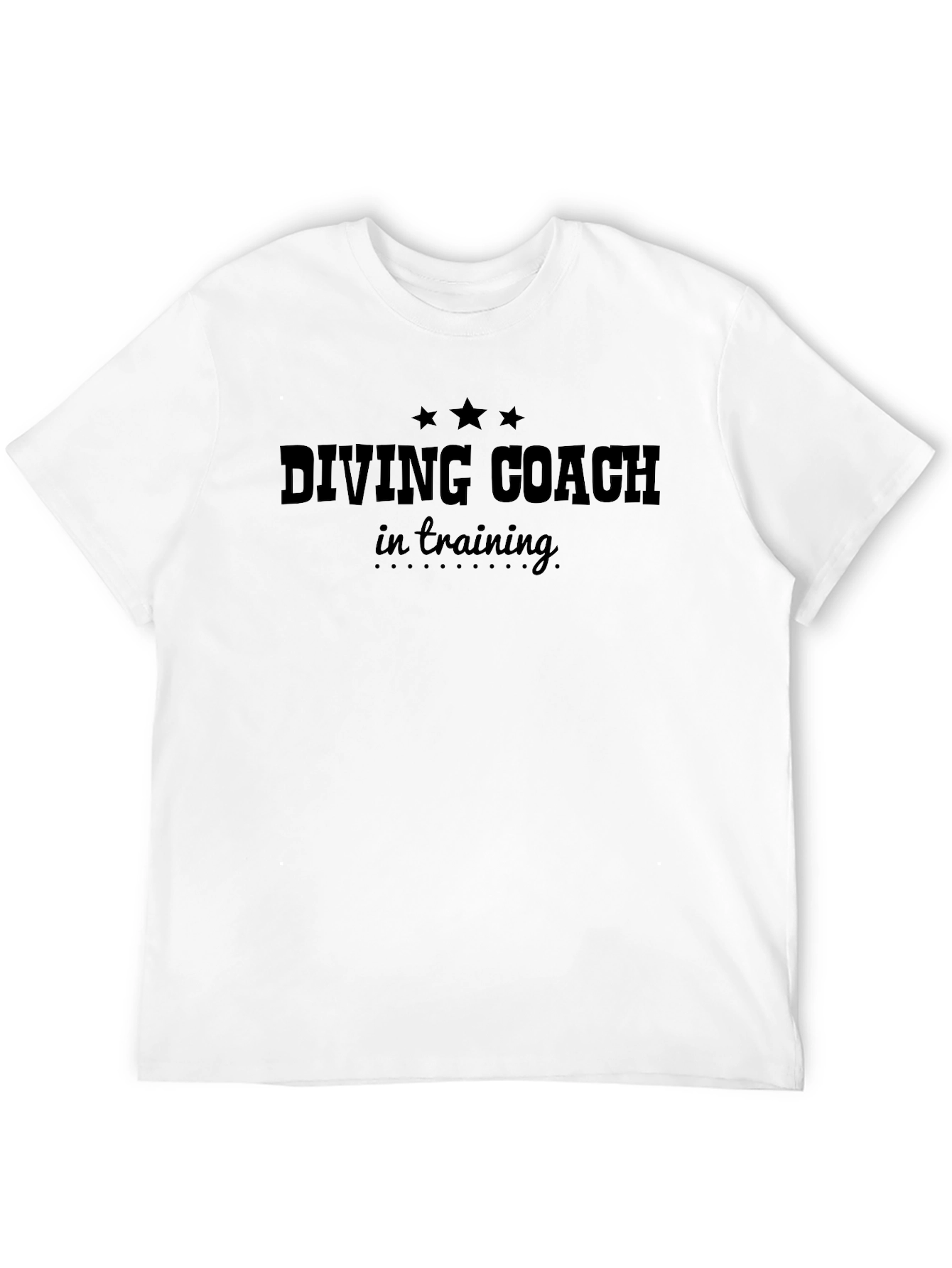Diving Coach in Training Black T-Shirt
