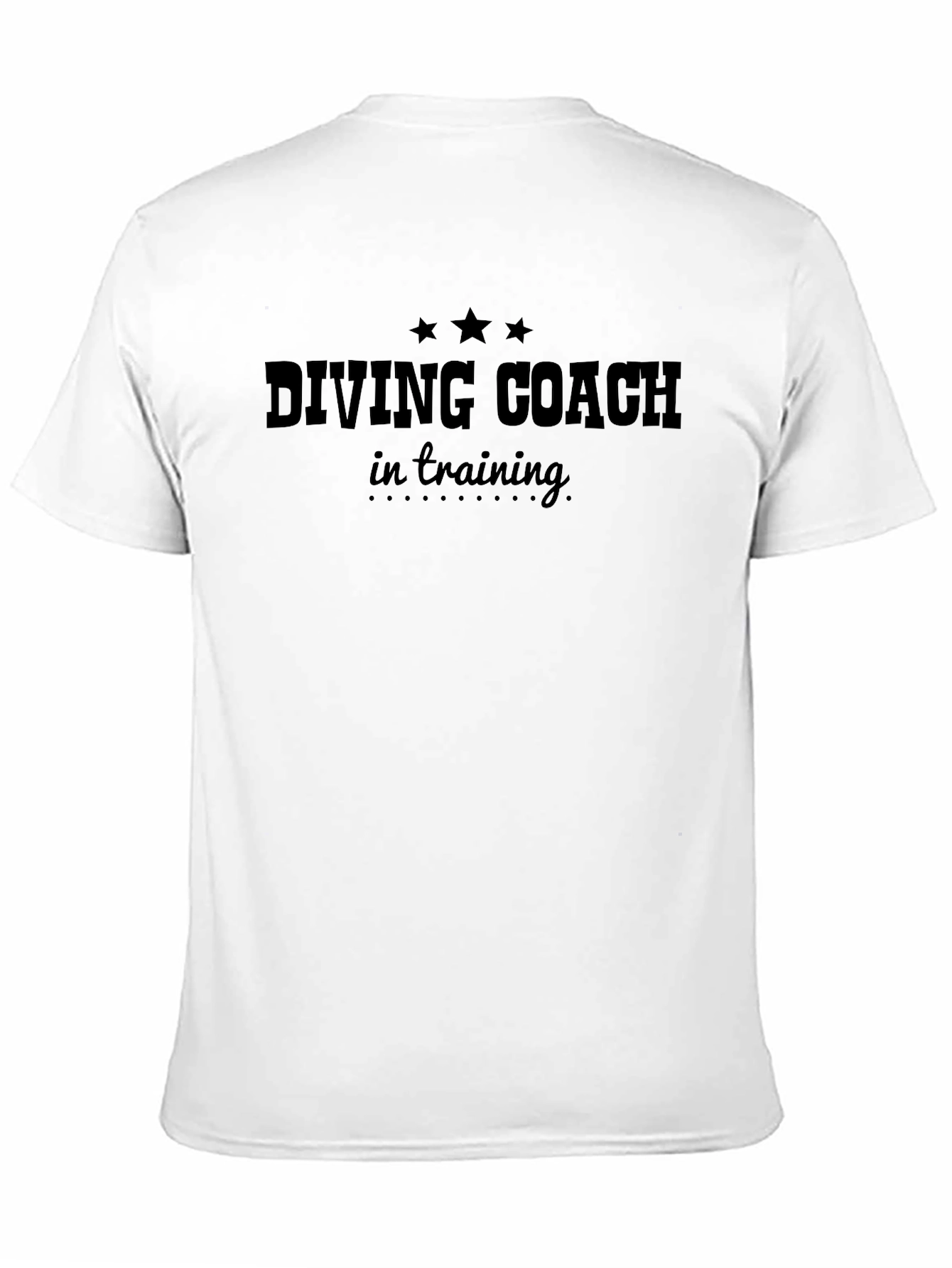 Diving Coach in Training Black T-Shirt