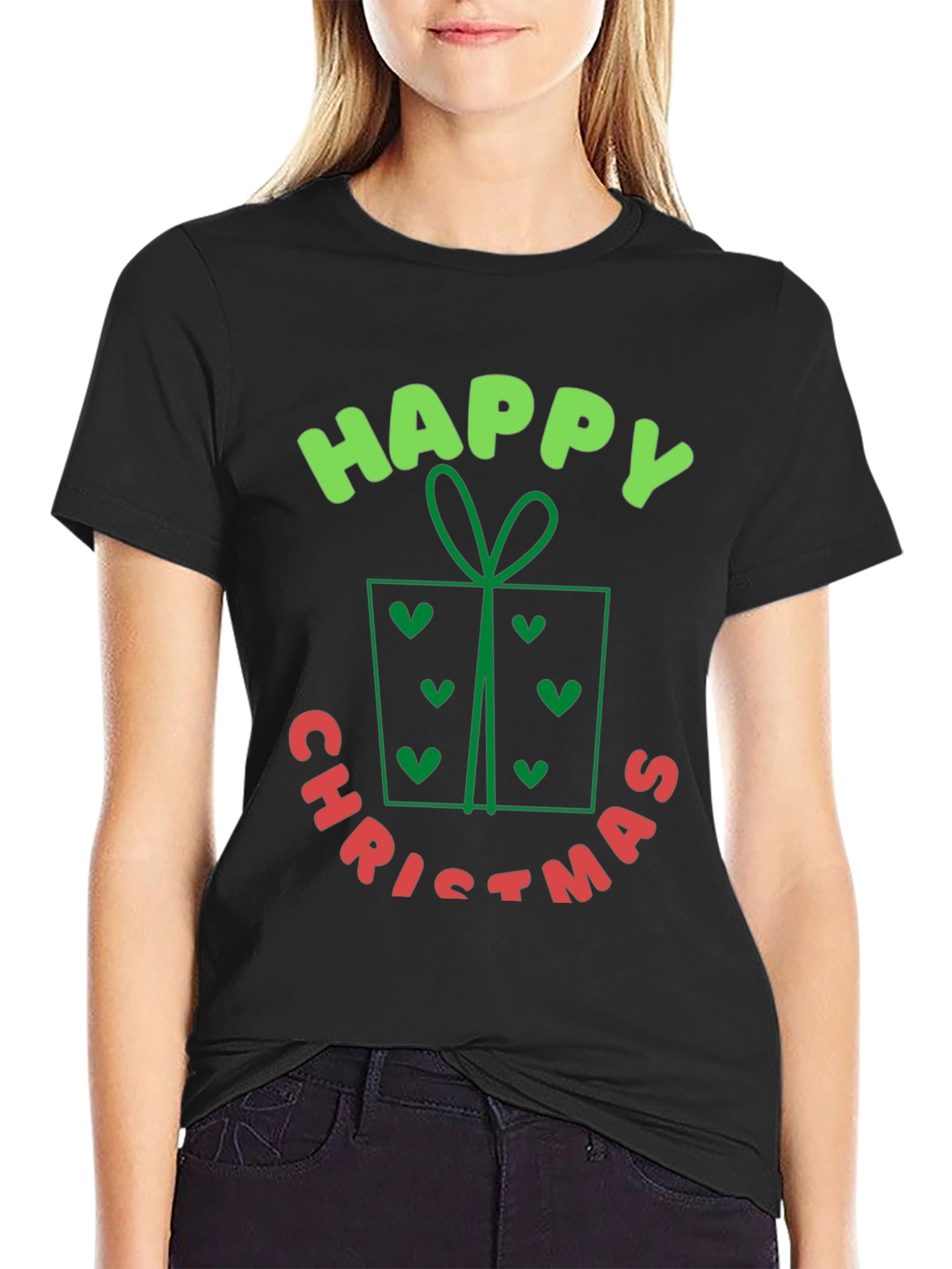 Happy Christmas T-Shirt - Holiday Festive Gift
