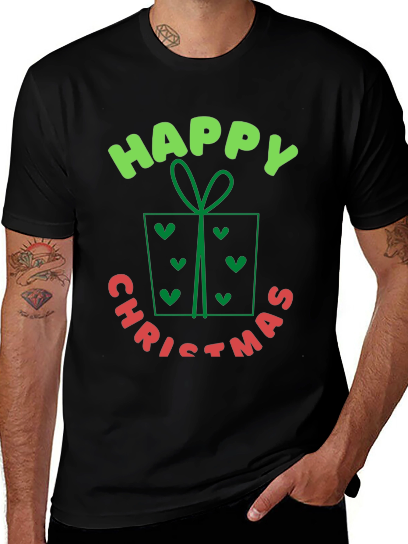 Happy Christmas T-Shirt - Holiday Festive Gift