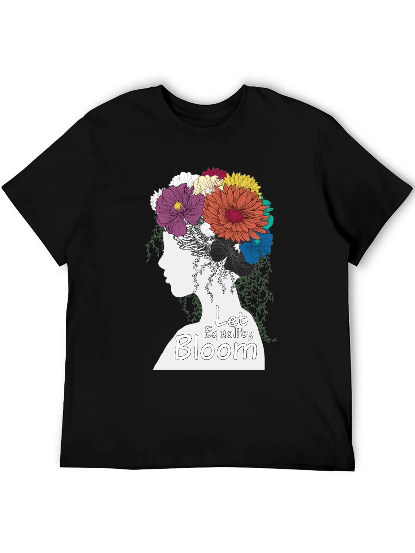 Equality Bloom Graphic Tee - Black