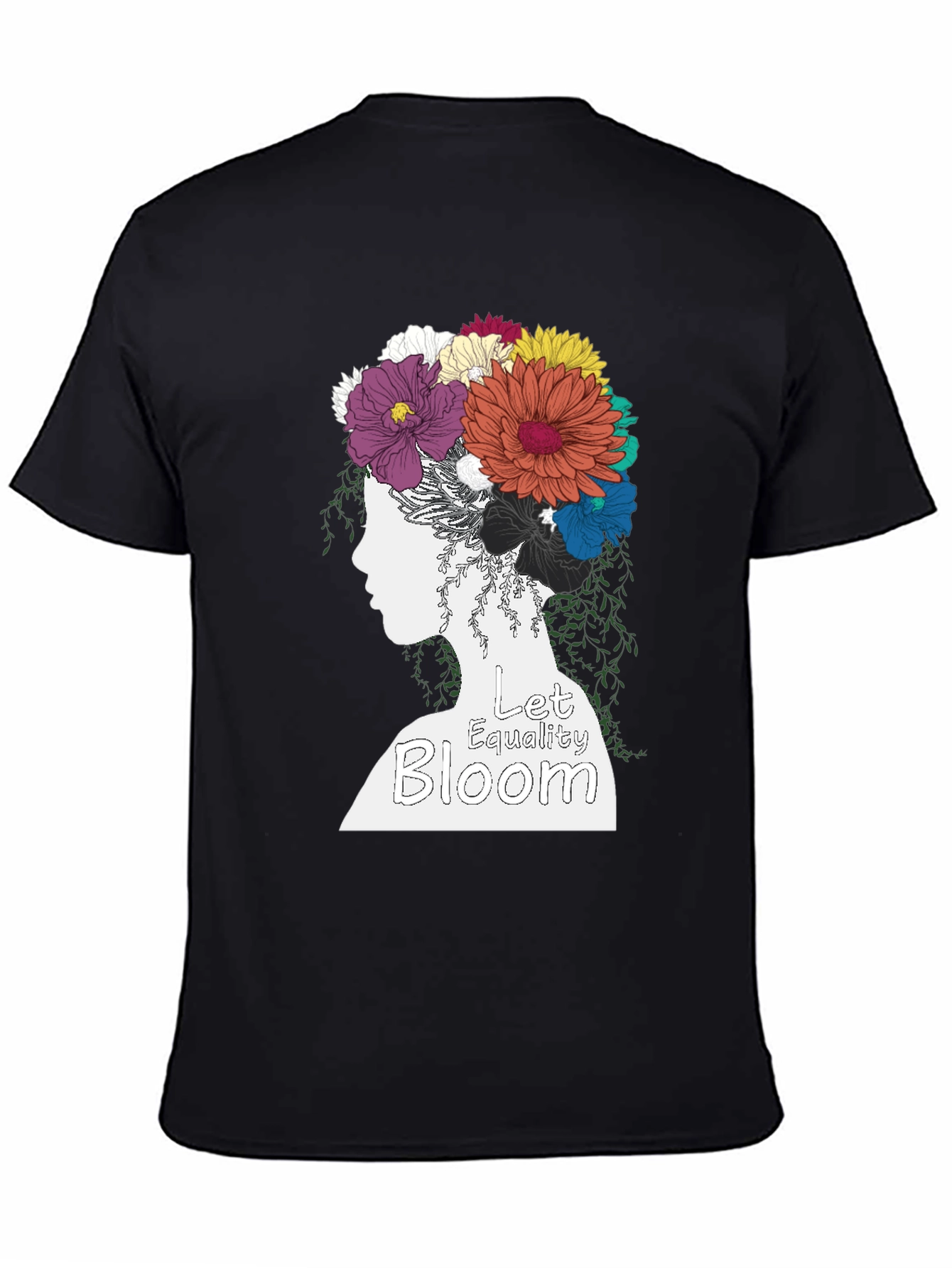 Equality Bloom Graphic Tee - Black