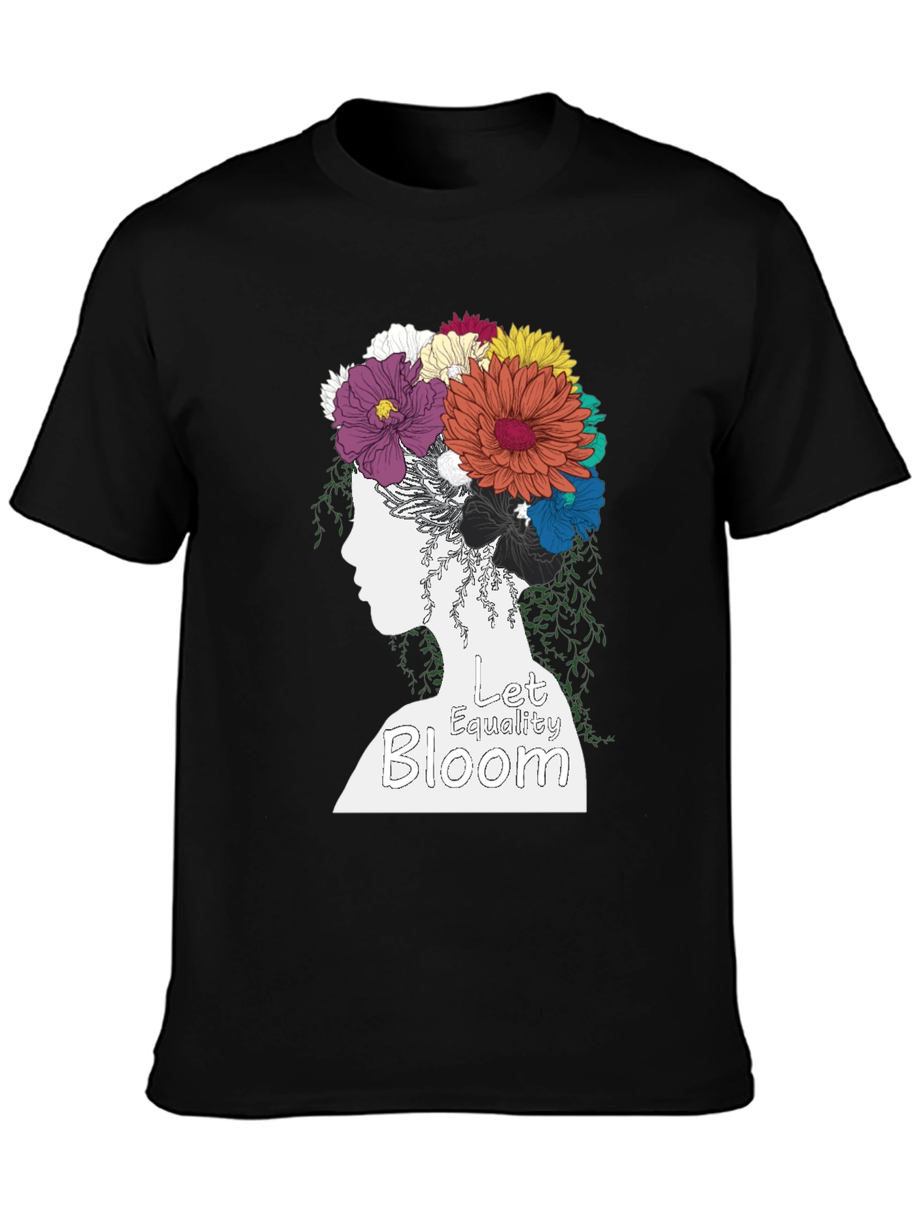 Equality Bloom Graphic Tee - Black