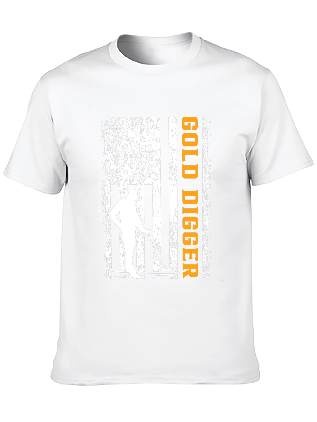 Gold Digger American Flag Graphic T-Shirt