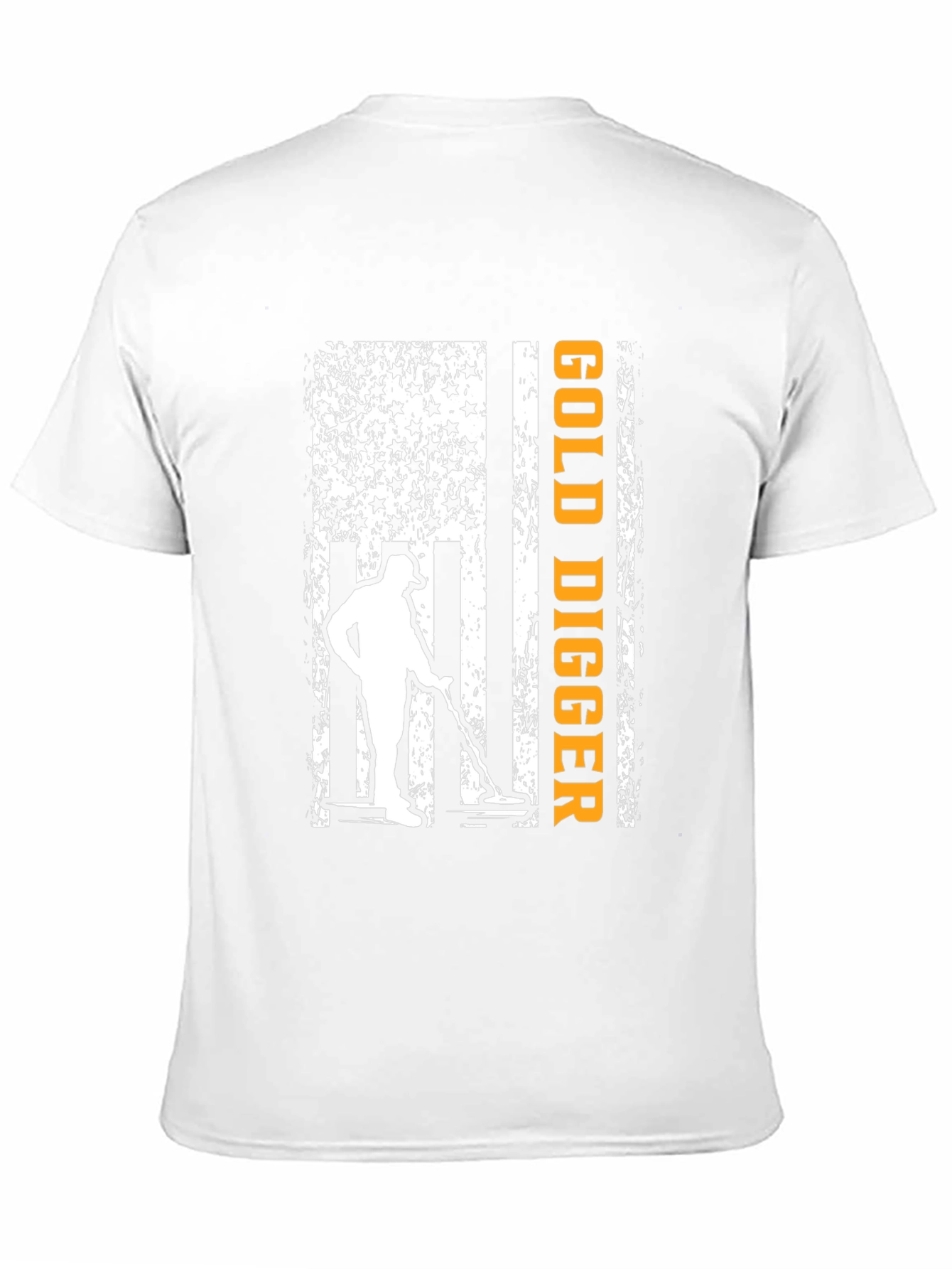 Gold Digger American Flag Graphic T-Shirt