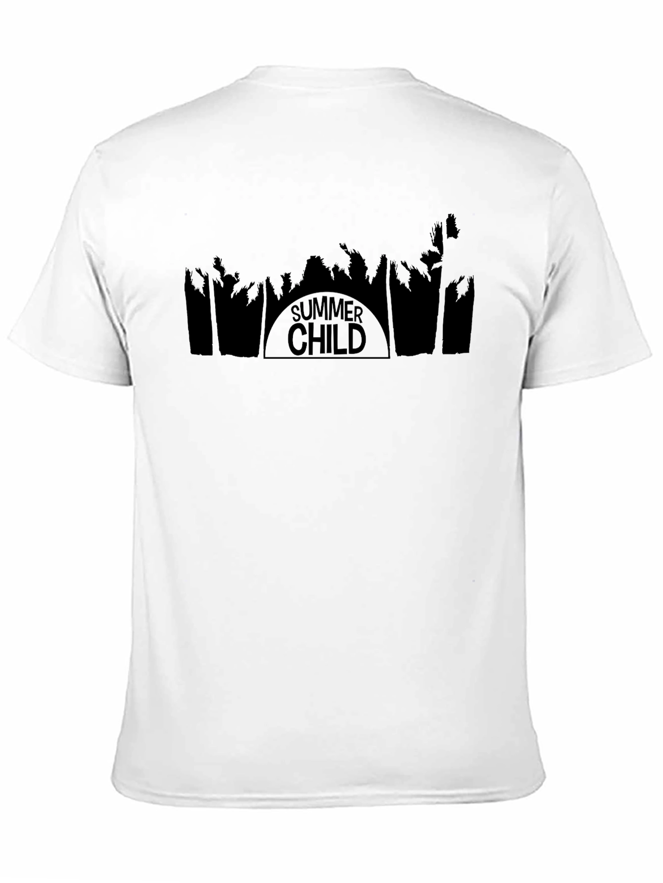 Summer Child Black Graphic T-Shirt - Tropical Vibe
