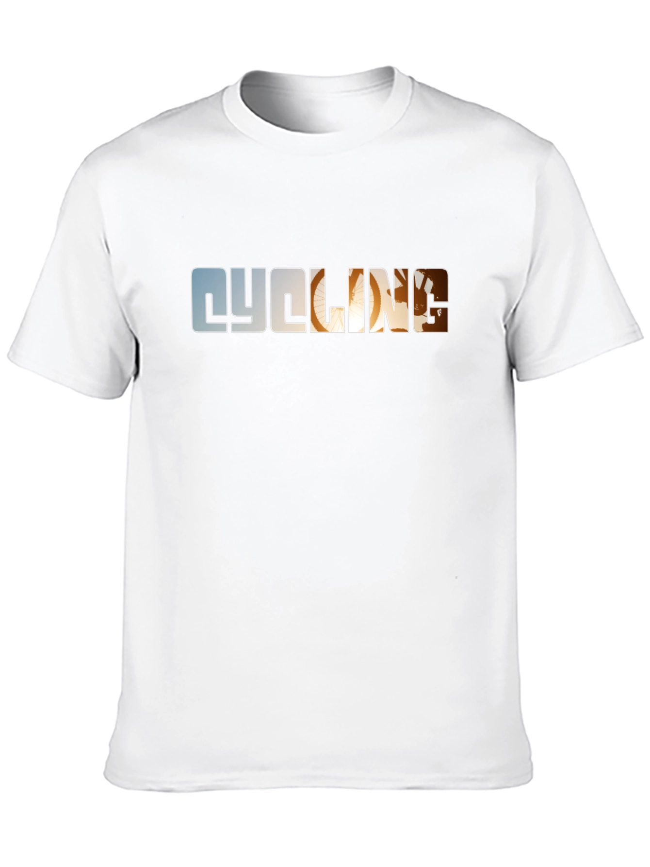 Cycling Graphic Tee - Black Cotton T-Shirt