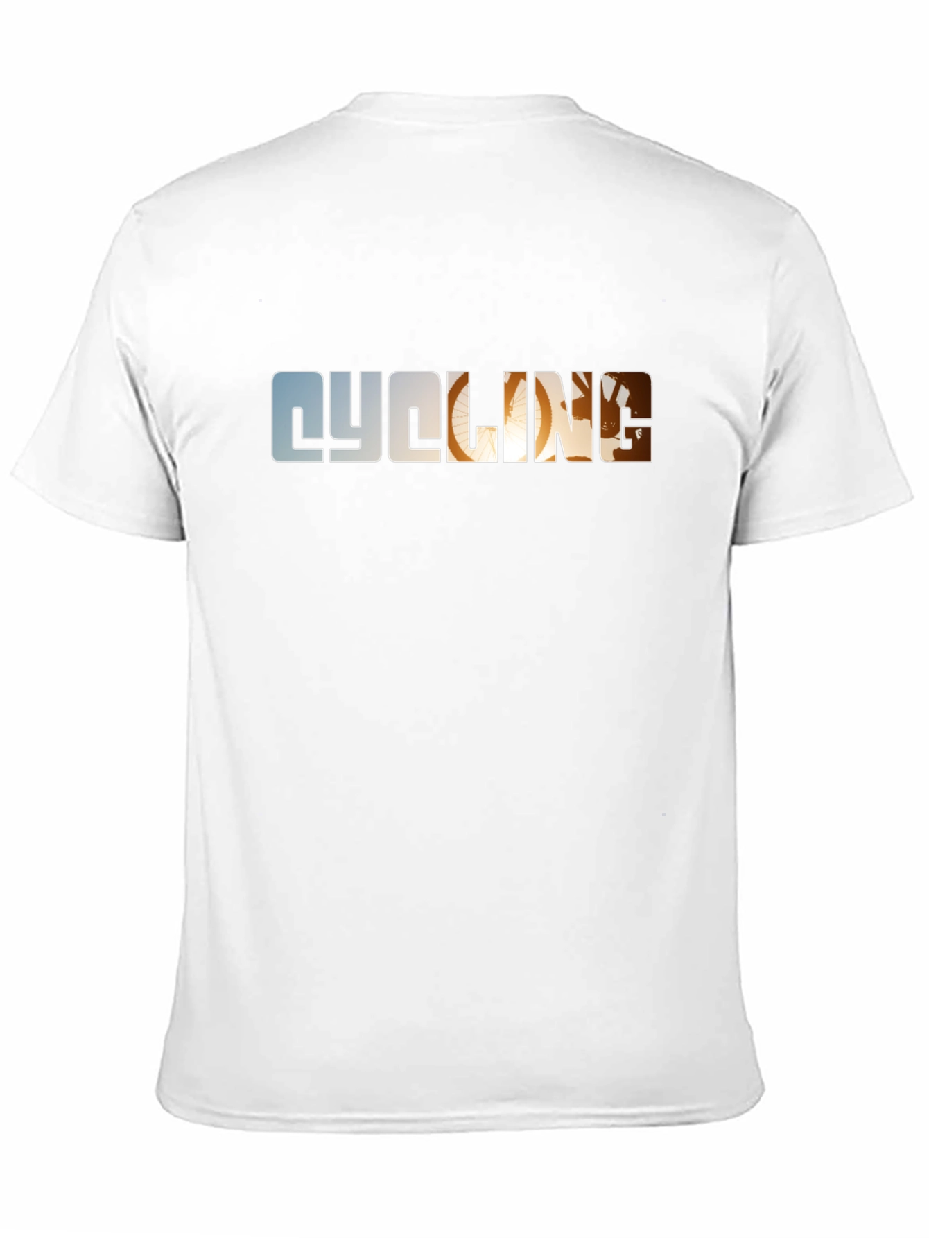 Cycling Graphic Tee - Black Cotton T-Shirt