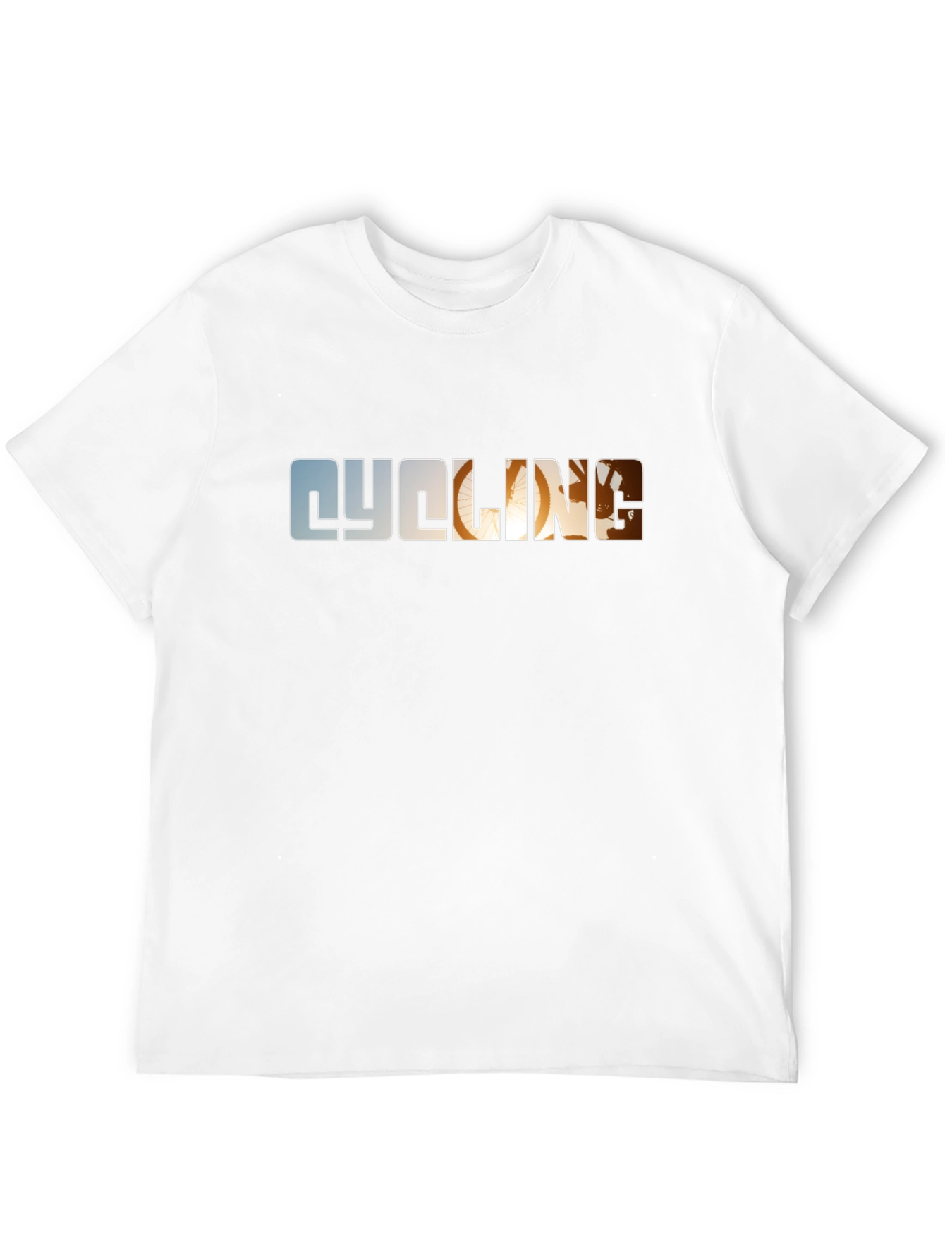 Cycling Graphic Tee - Black Cotton T-Shirt