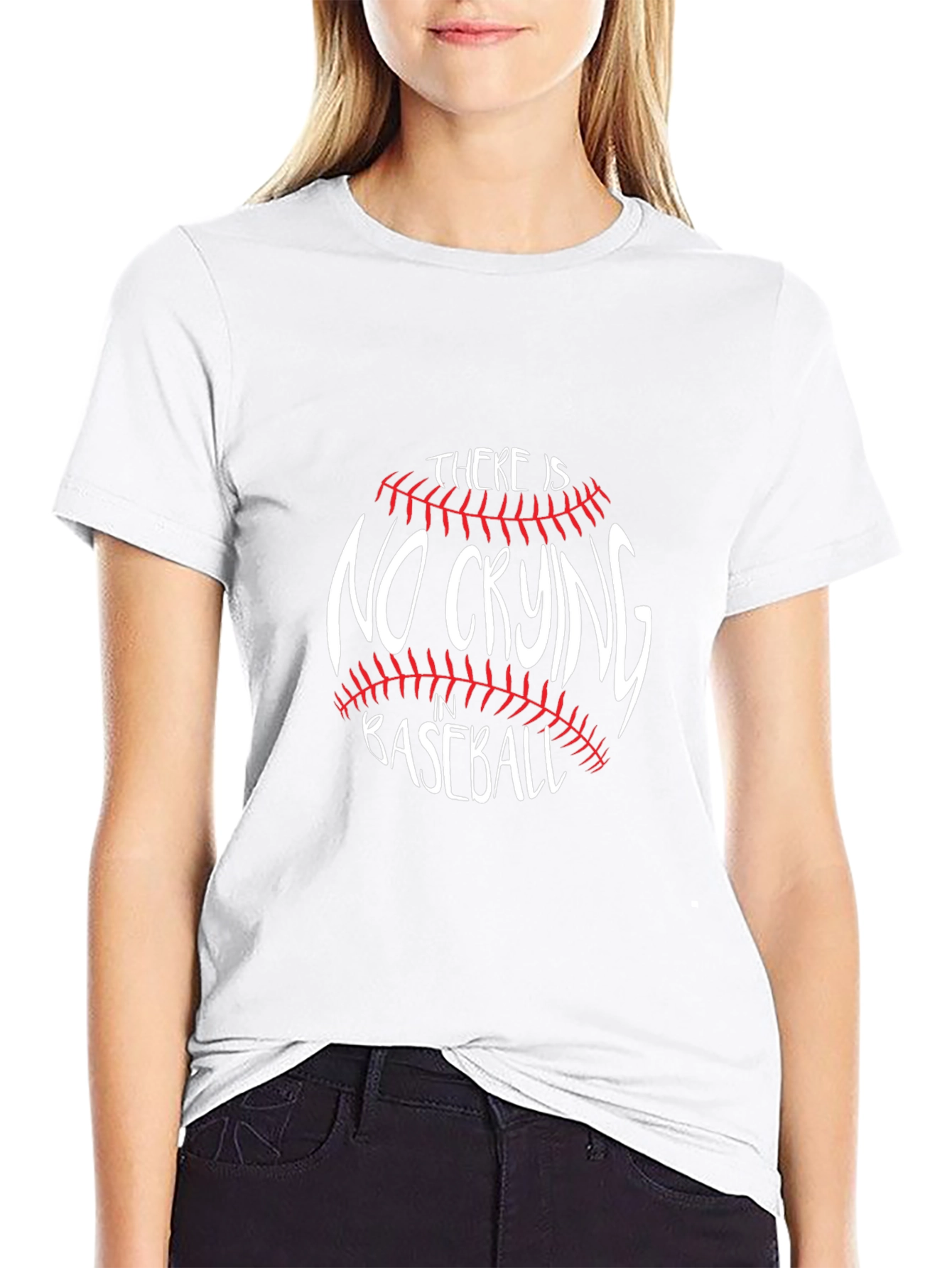 No Crying in Baseball Graphic T-Shirt
