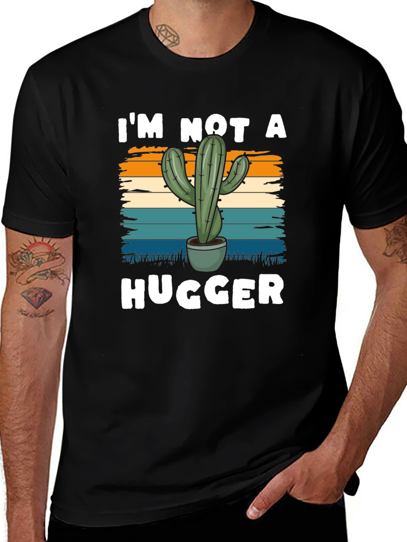 Im Not a Hugger Cactus Tee