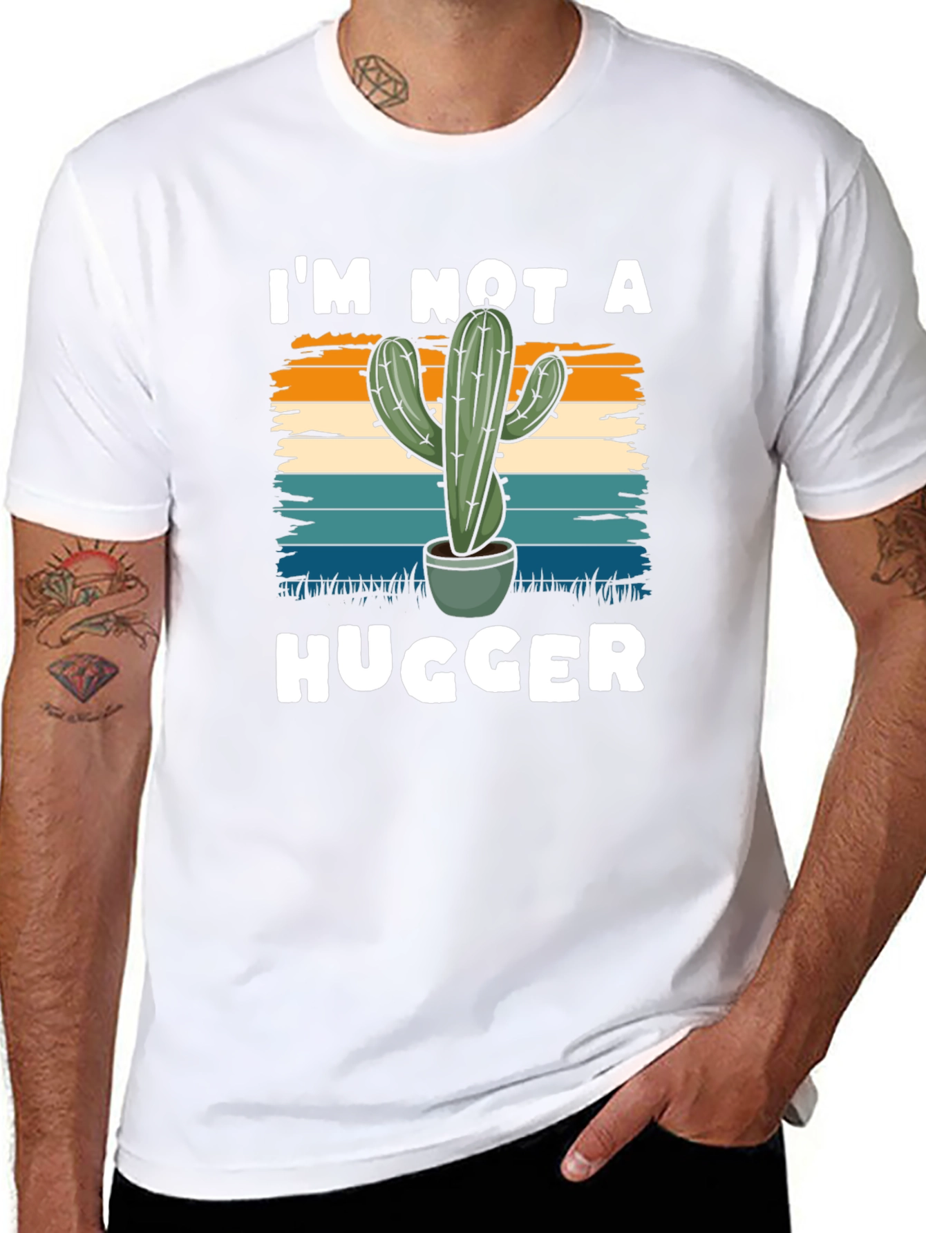 Im Not a Hugger Cactus Tee