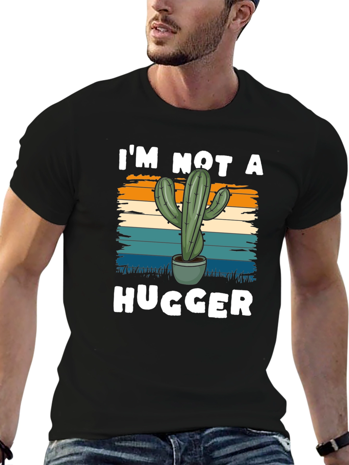 Im Not a Hugger Cactus Tee