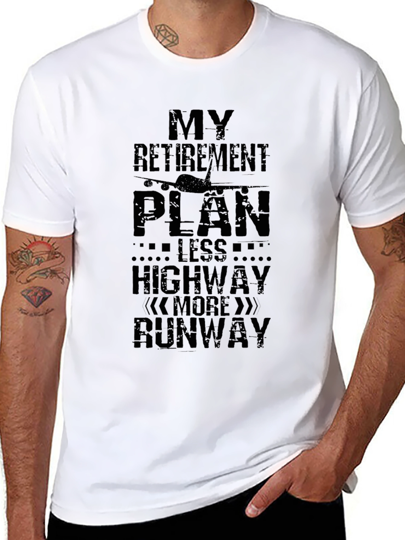 Retirement Plan Airplane T-Shirt