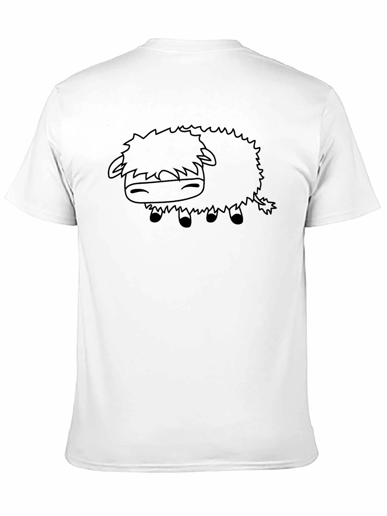 Cartoon Yak T-Shirt - Black