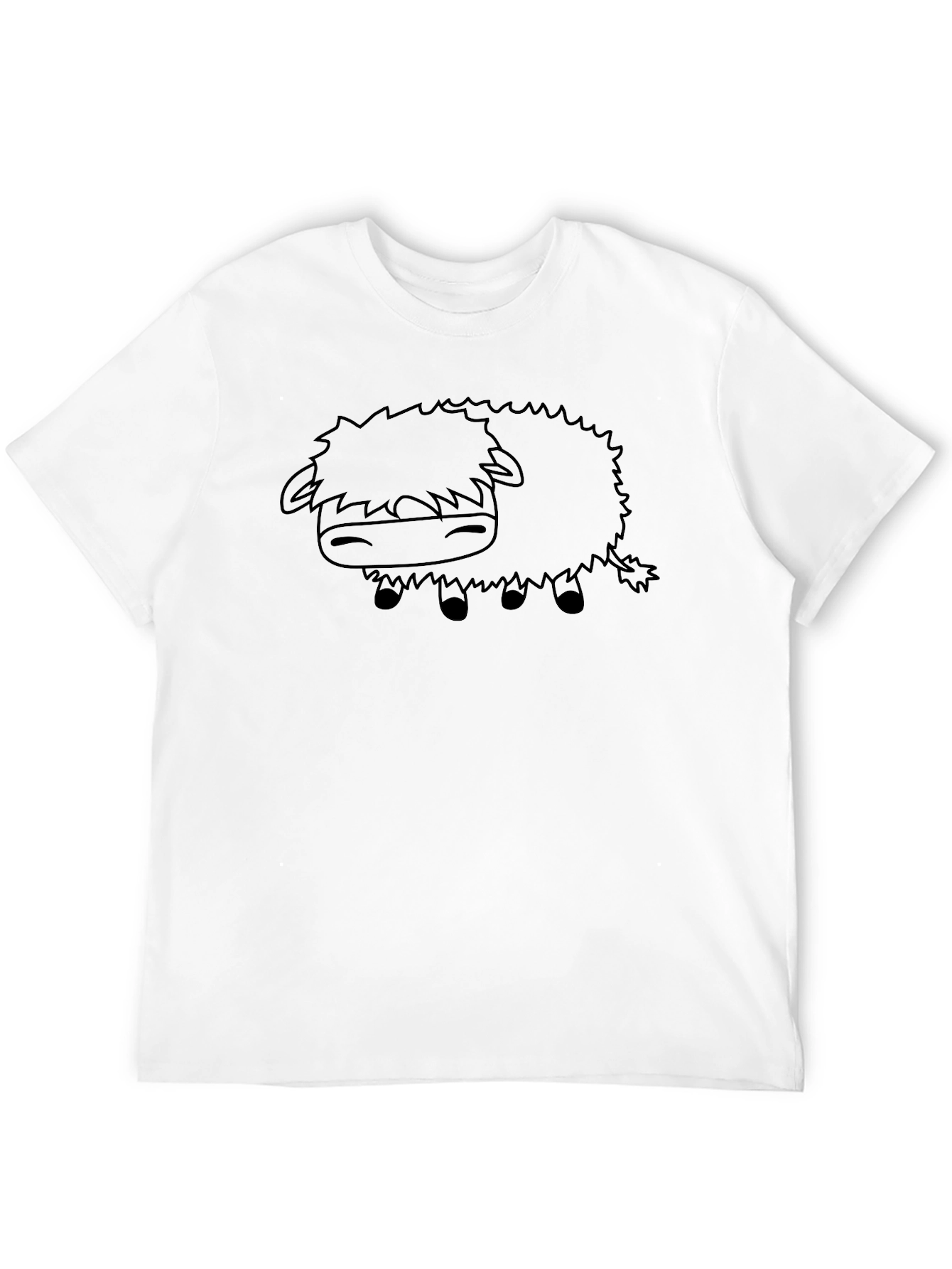 Cartoon Yak T-Shirt - Black