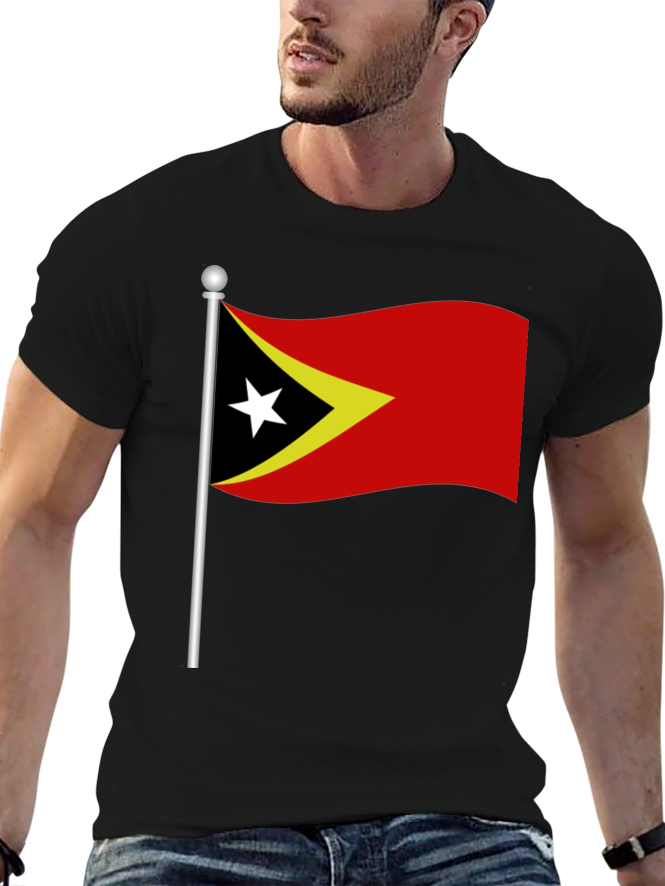 Timor-Leste Flag Graphic T-Shirt