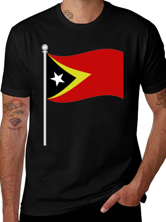 Timor-Leste Flag Graphic T-Shirt