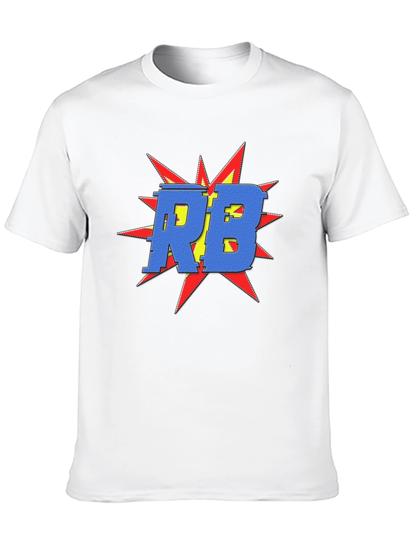 Bold RB Graphic Tee - Retro Pop Art Shirt